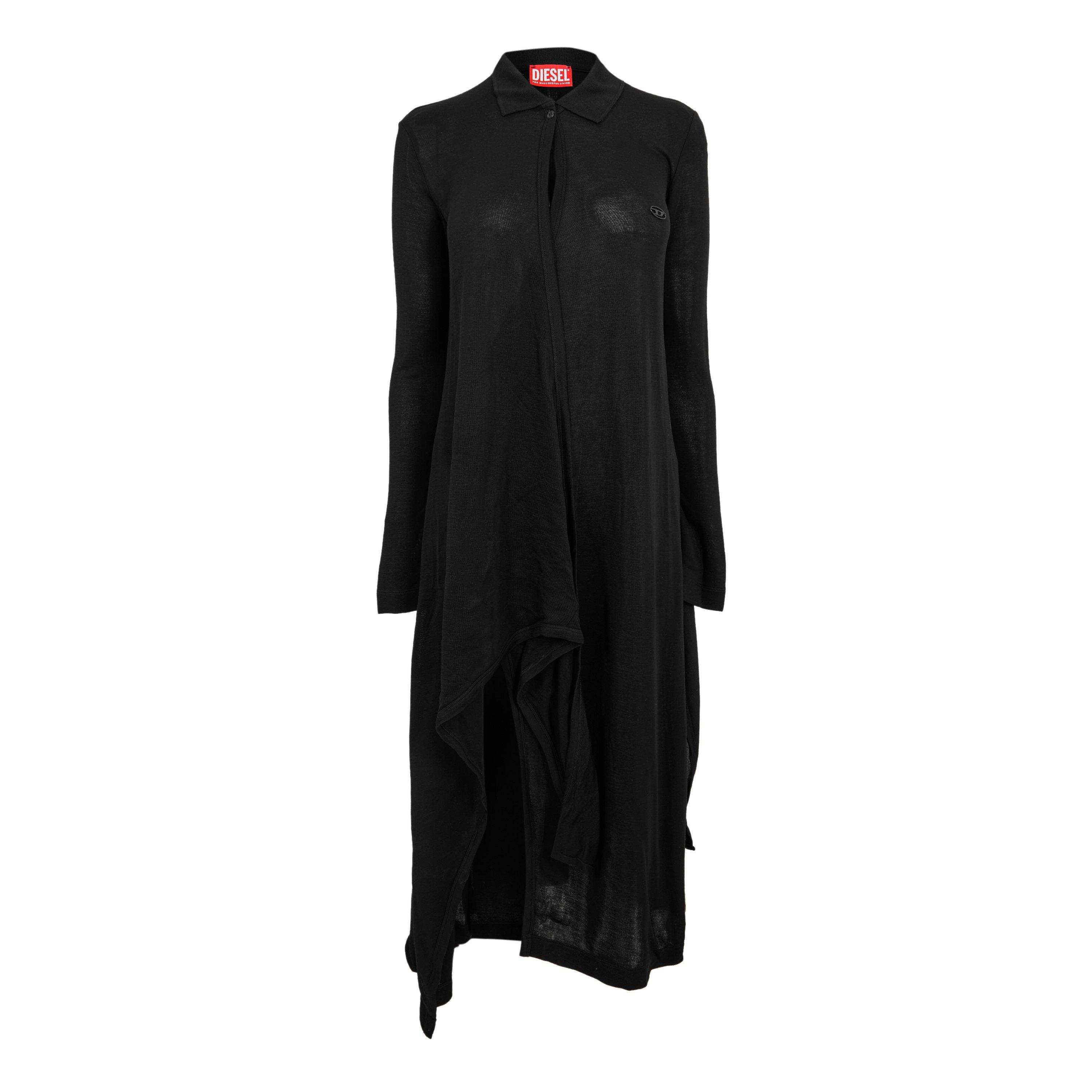 Diesel Women's D Wrip Abito Long Maxi Dress - Black Black - 14