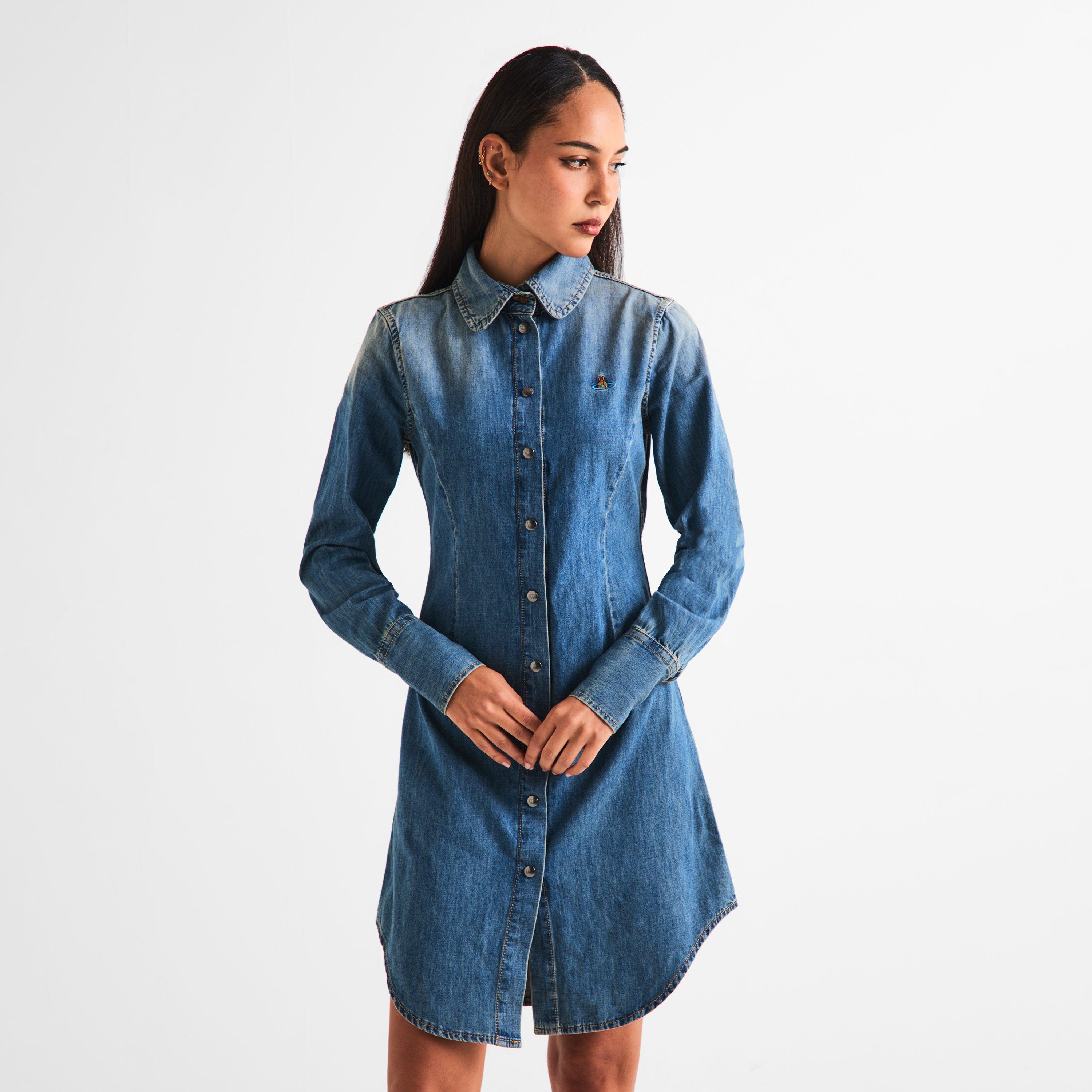 Blue - Vivienne Westwood - Women's Viv Consuelo Shirt Dress - 3