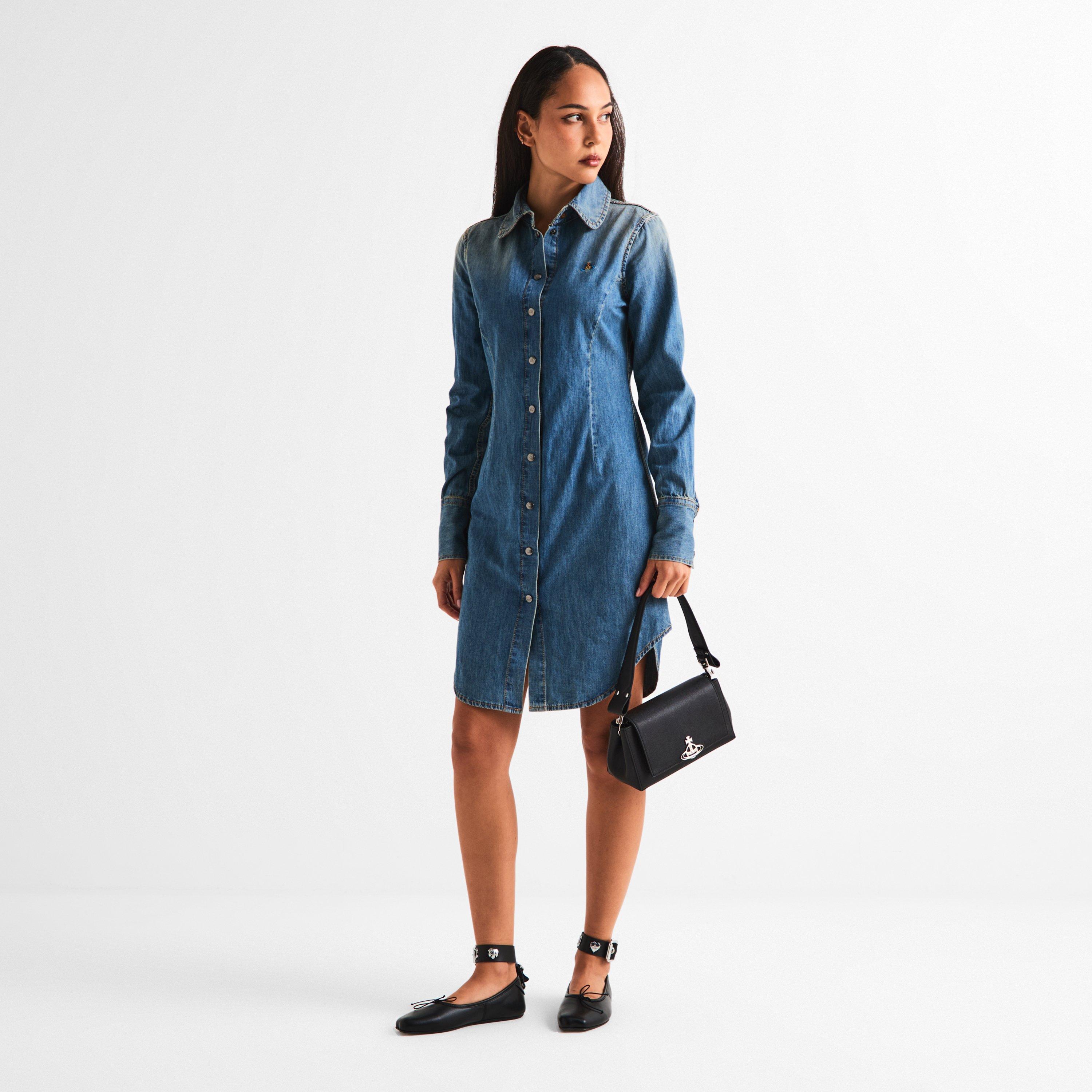 Blue - Vivienne Westwood - Women's Viv Consuelo Shirt Dress - 5