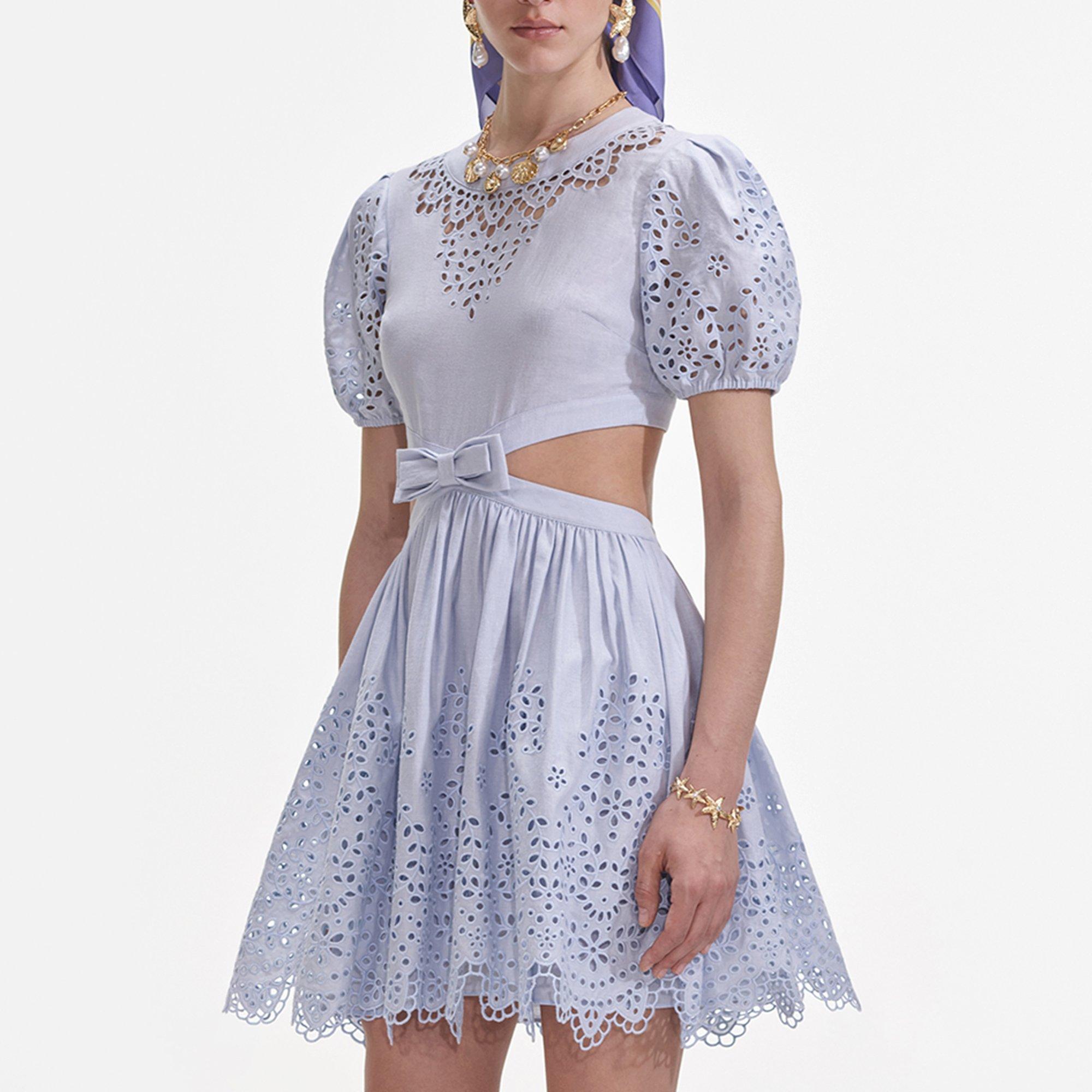 Self Portrait Women's Brdrie Cut Mini Dress | FRASERS