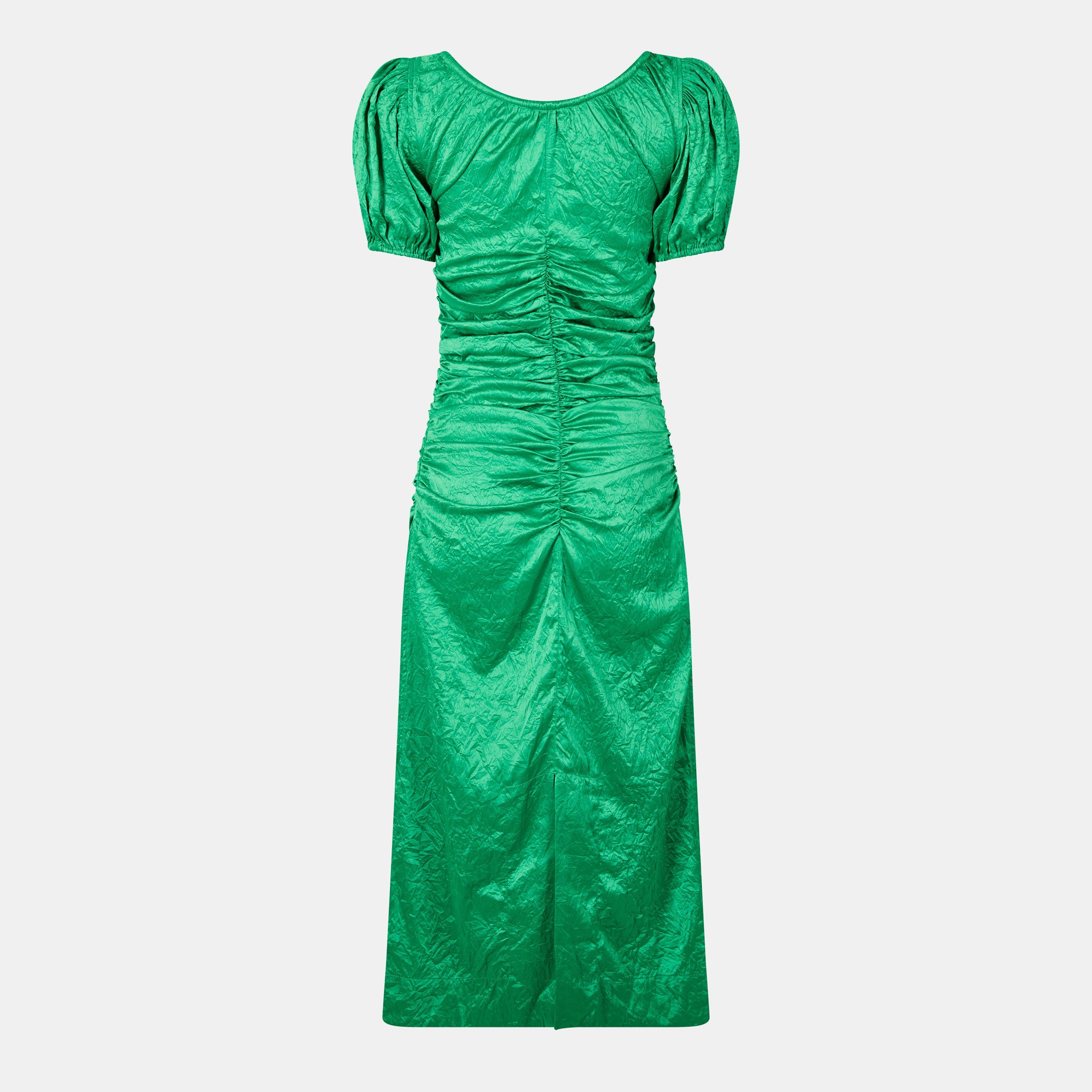 Bright Green - Ganni - Ganni Gthrd U-Nk Drs Ld99 - 2
