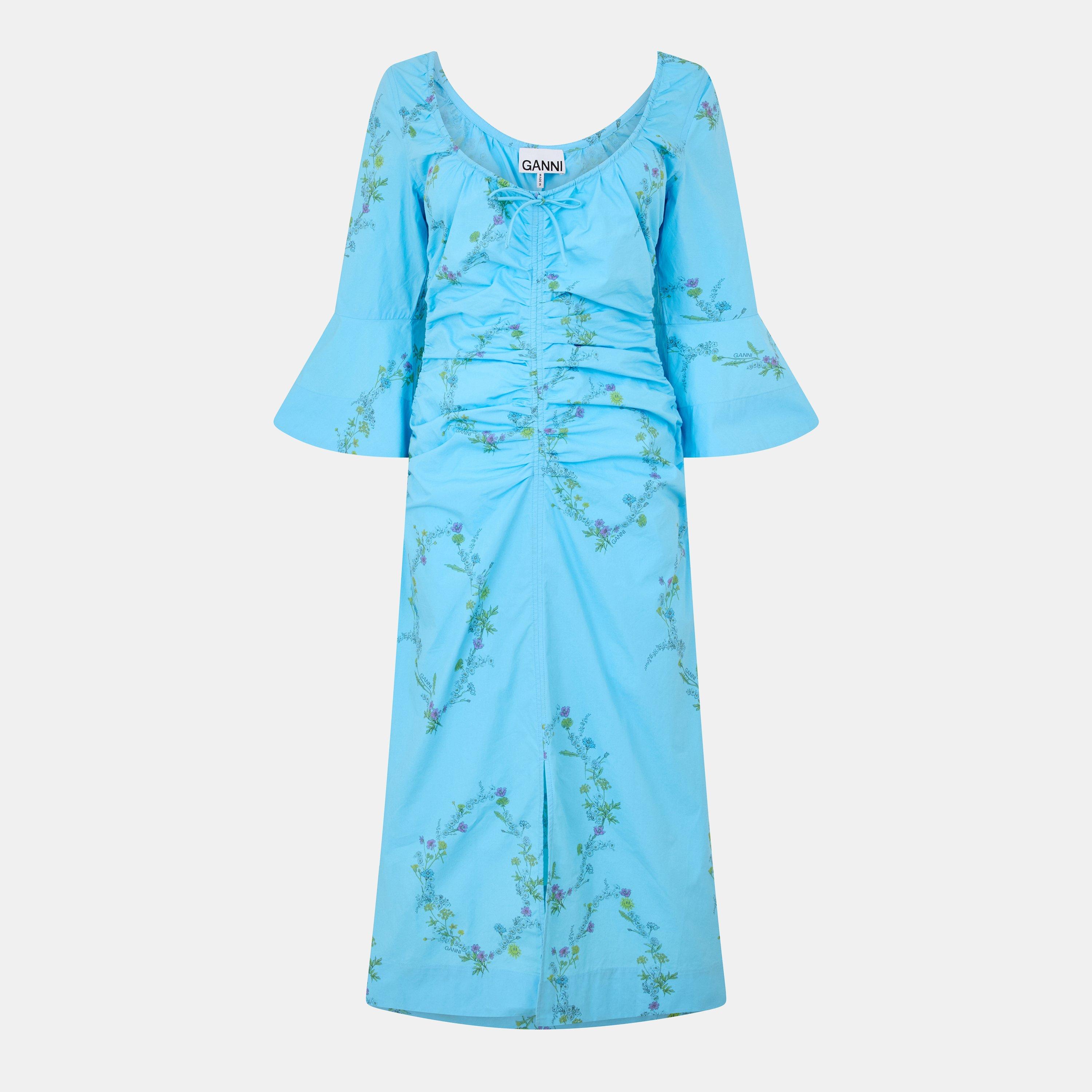 Brilliant Blue - Ganni - Women's Smock Dress - 1