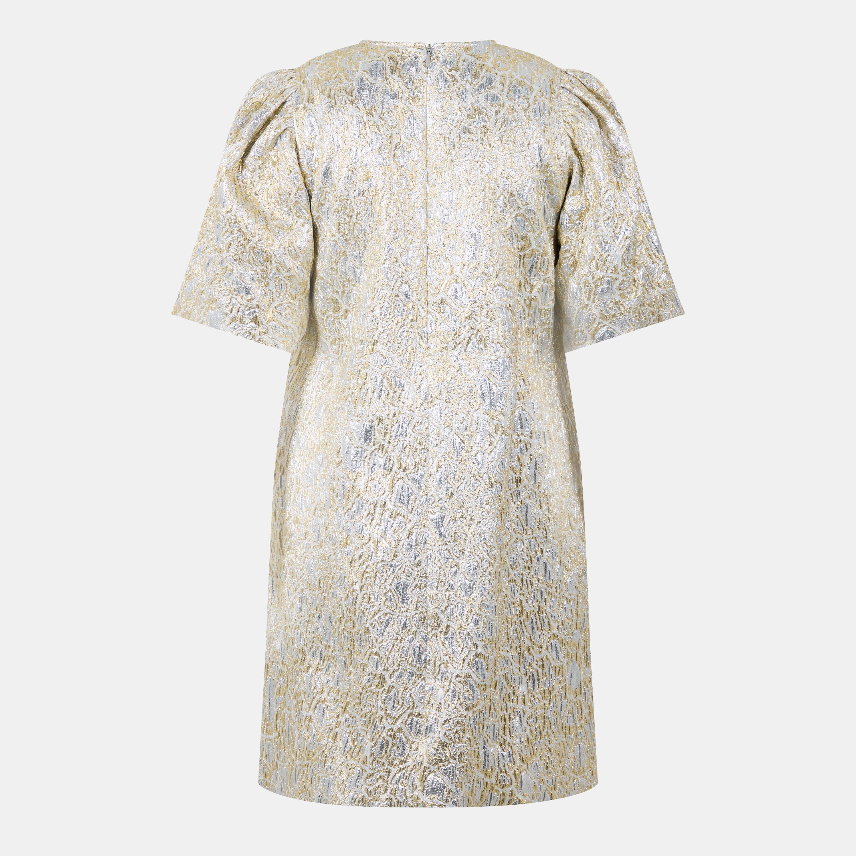 Gol/Silver - Ganni - Ganni Cloque Min Drs Ld99 - 2