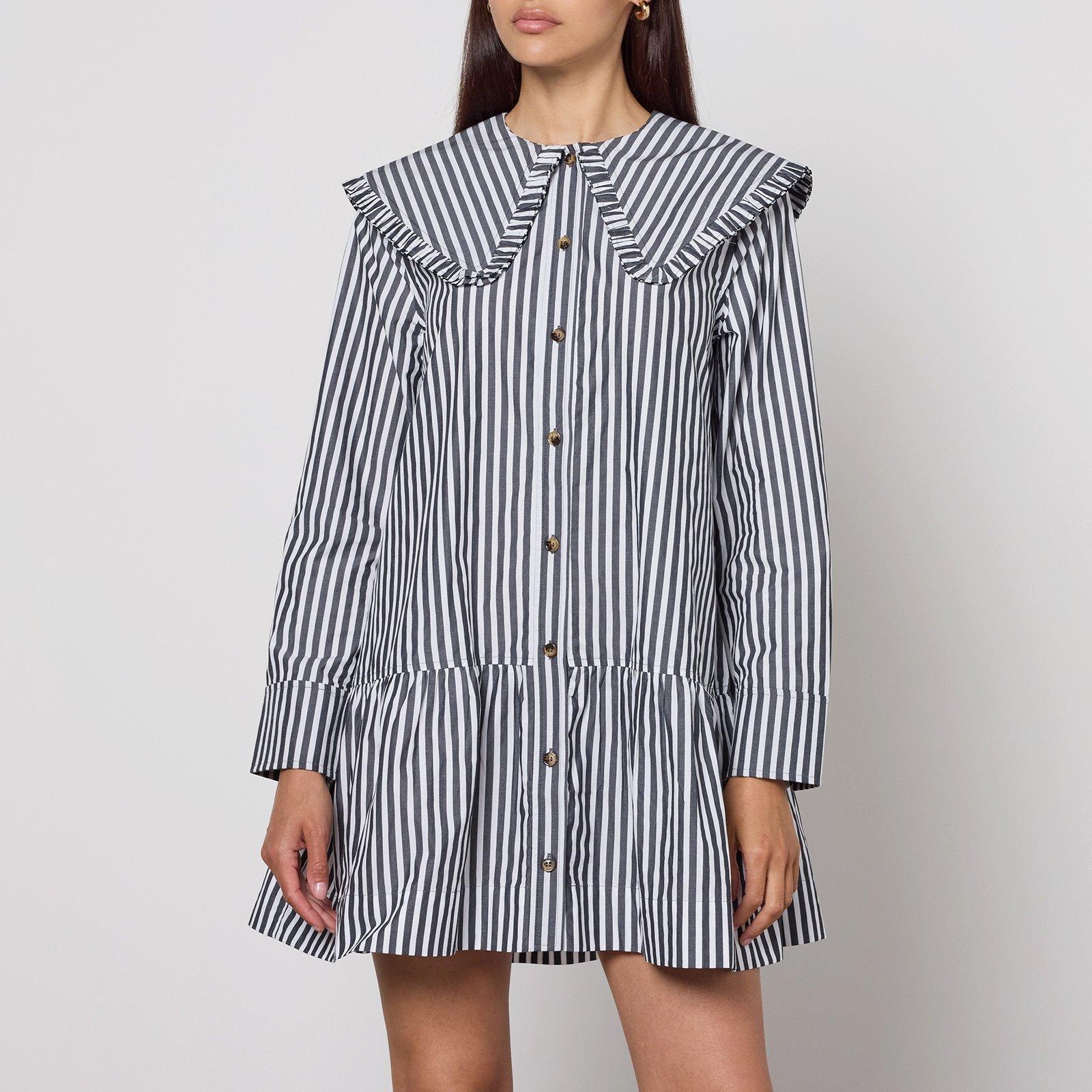 Black/White - Ganni - Women's Mini Dress - 1