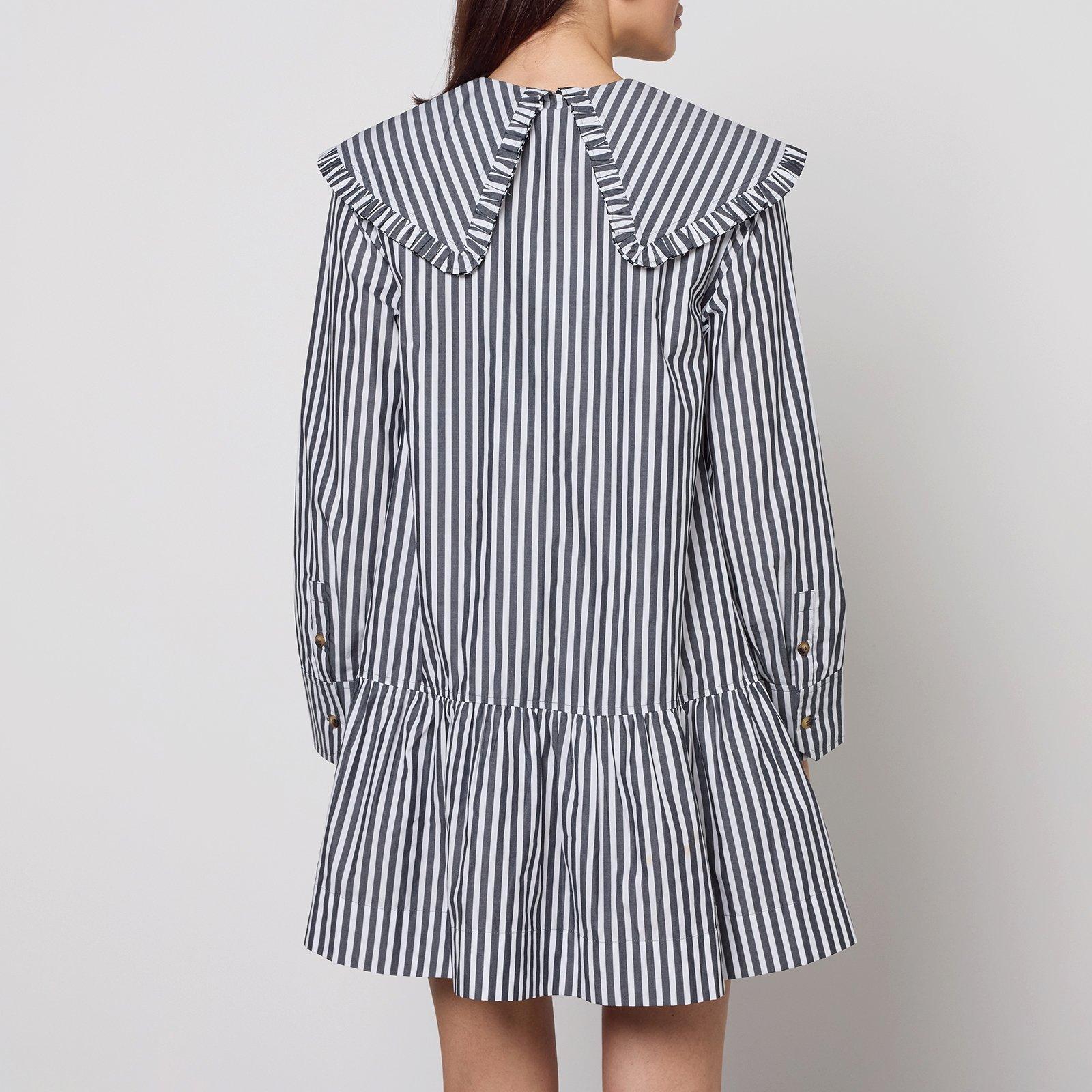 Black/White - Ganni - Women's Mini Dress - 2