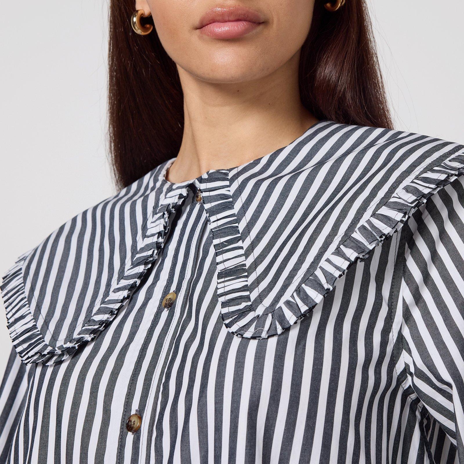 Black/White - Ganni - Women's Mini Dress - 3