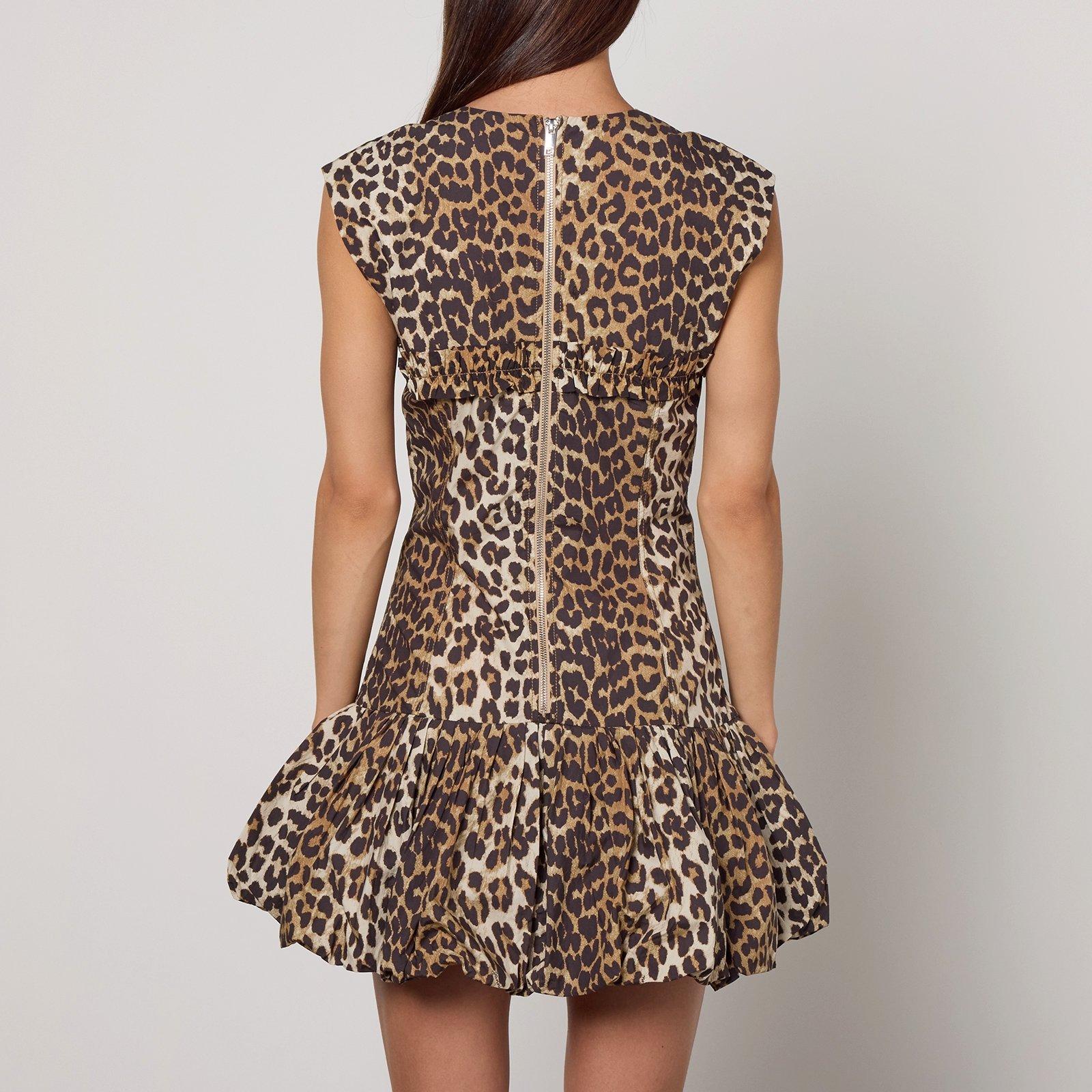 Leopard - Ganni - Women's Mini Corset Dress - 2