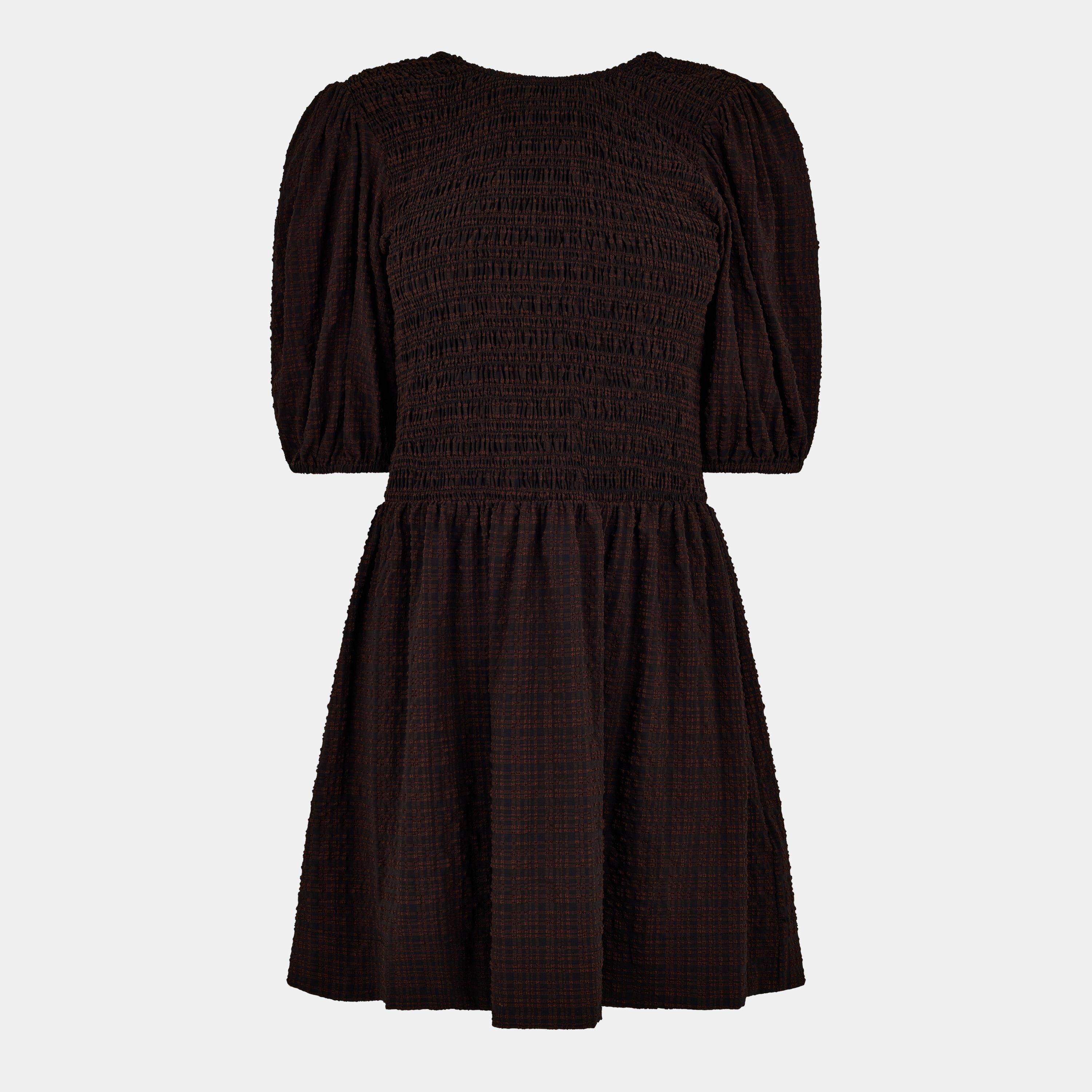 Ganni Women's Smock Dress - Chicory Coffee - Size 12 (38)