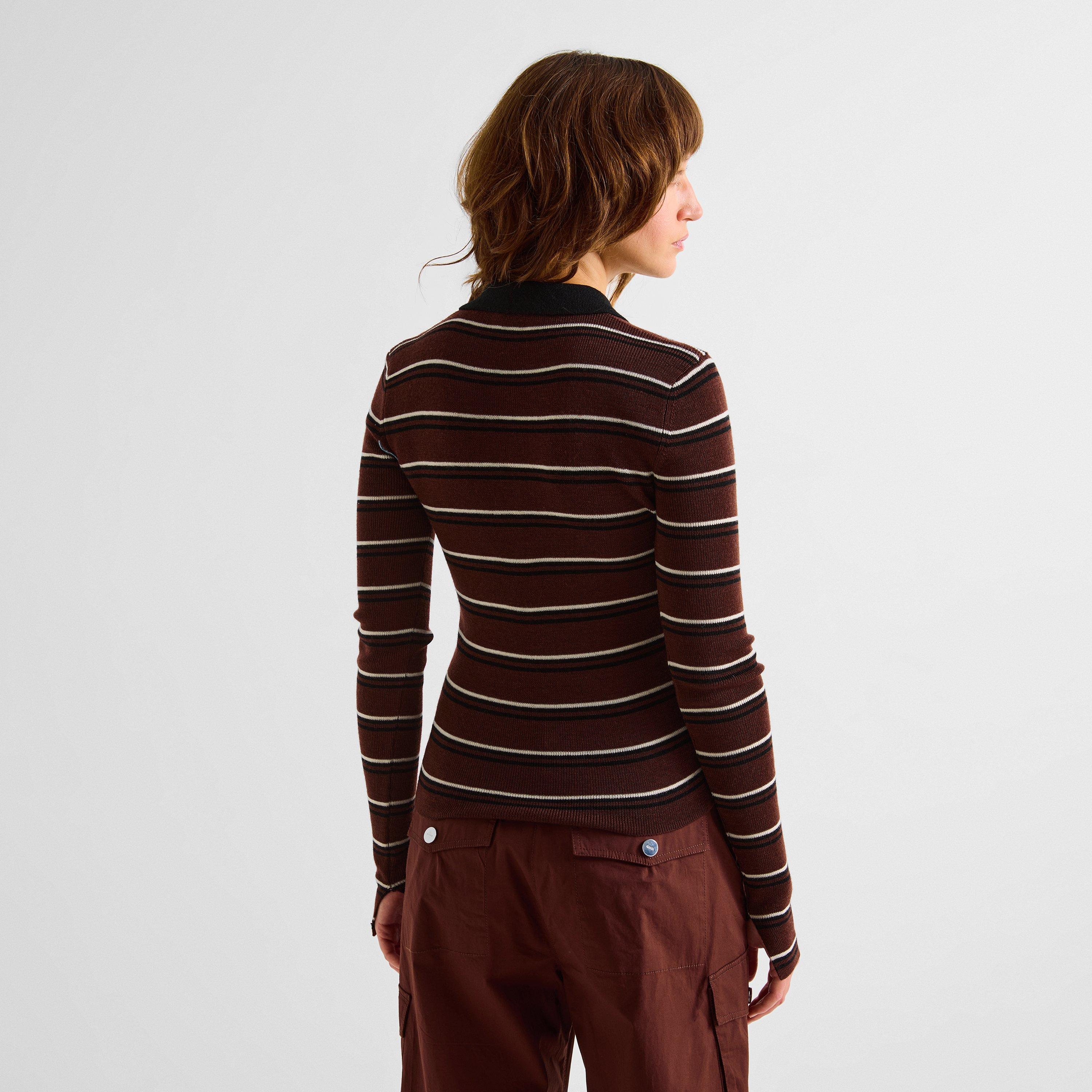 Multi - Ganni - Women's Merino Polo - 4