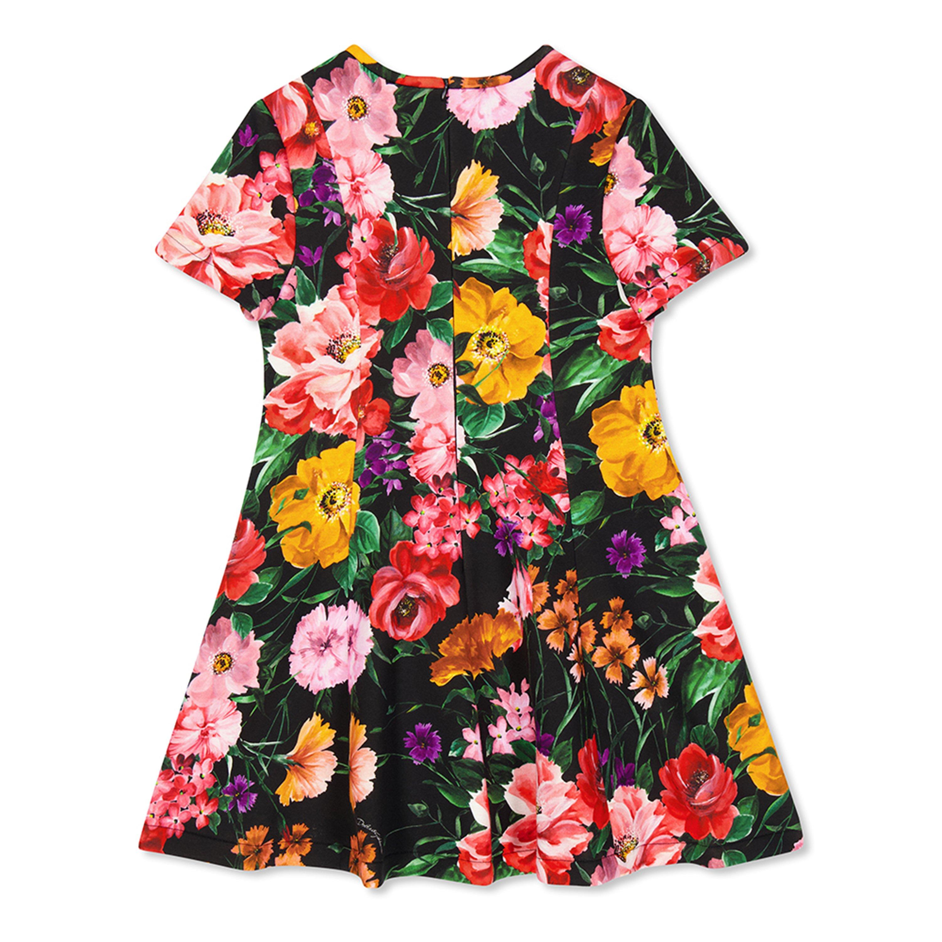Multi HN5GN - Dolce and Gabbana - Unisex Kids' Flower Jersey Dress - 2