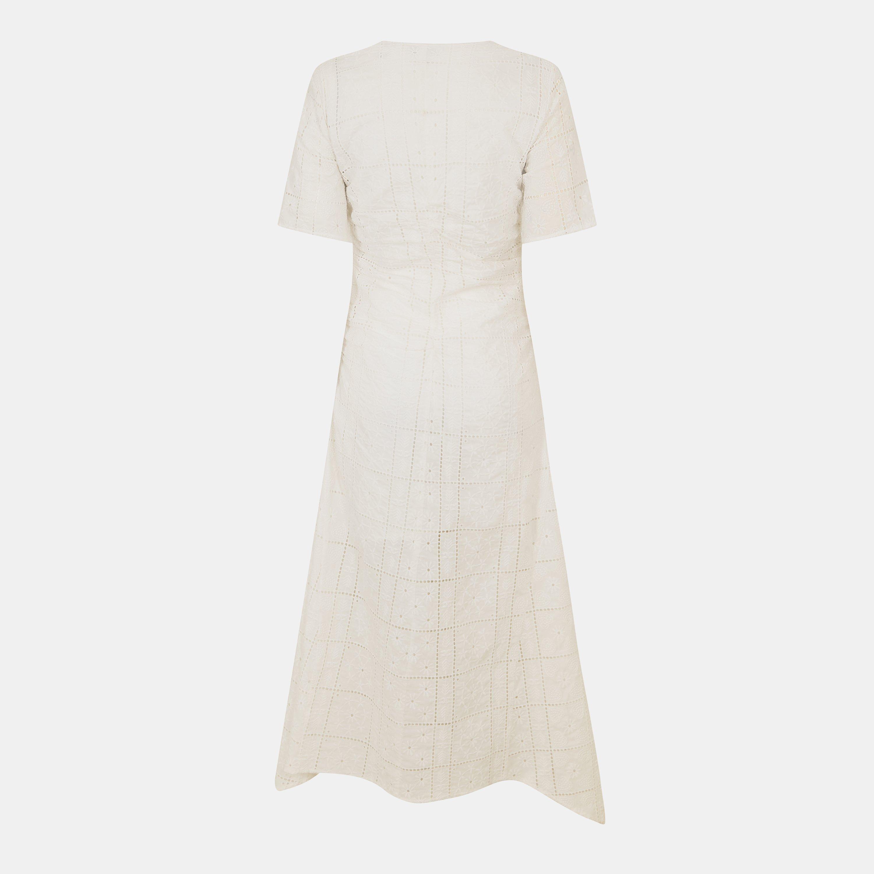 Egret - Ganni - Women's Anglaise Maxi Dress - 2