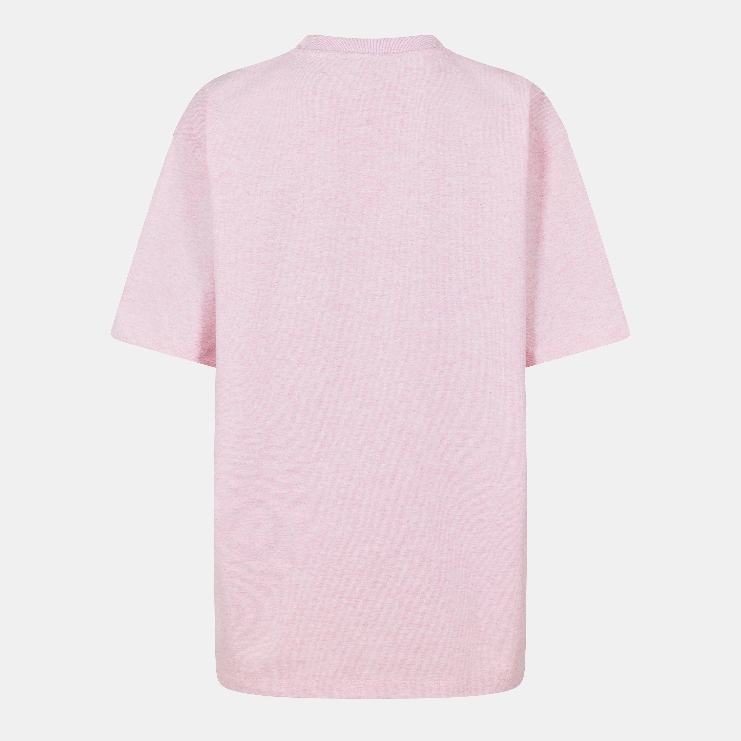 Chalk Pink - Ganni - Ganni Drop Shldr Tee Ld99 - 2