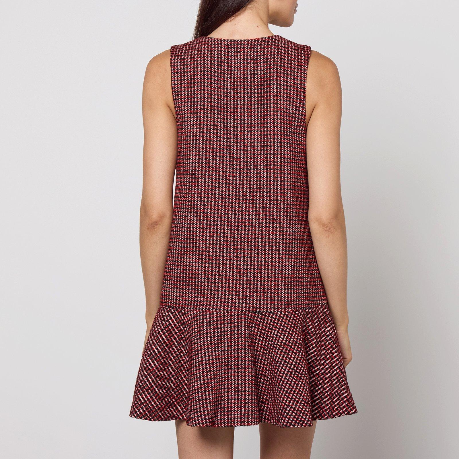 Racing Red - Ganni - Women's Check Mini Dress - 2