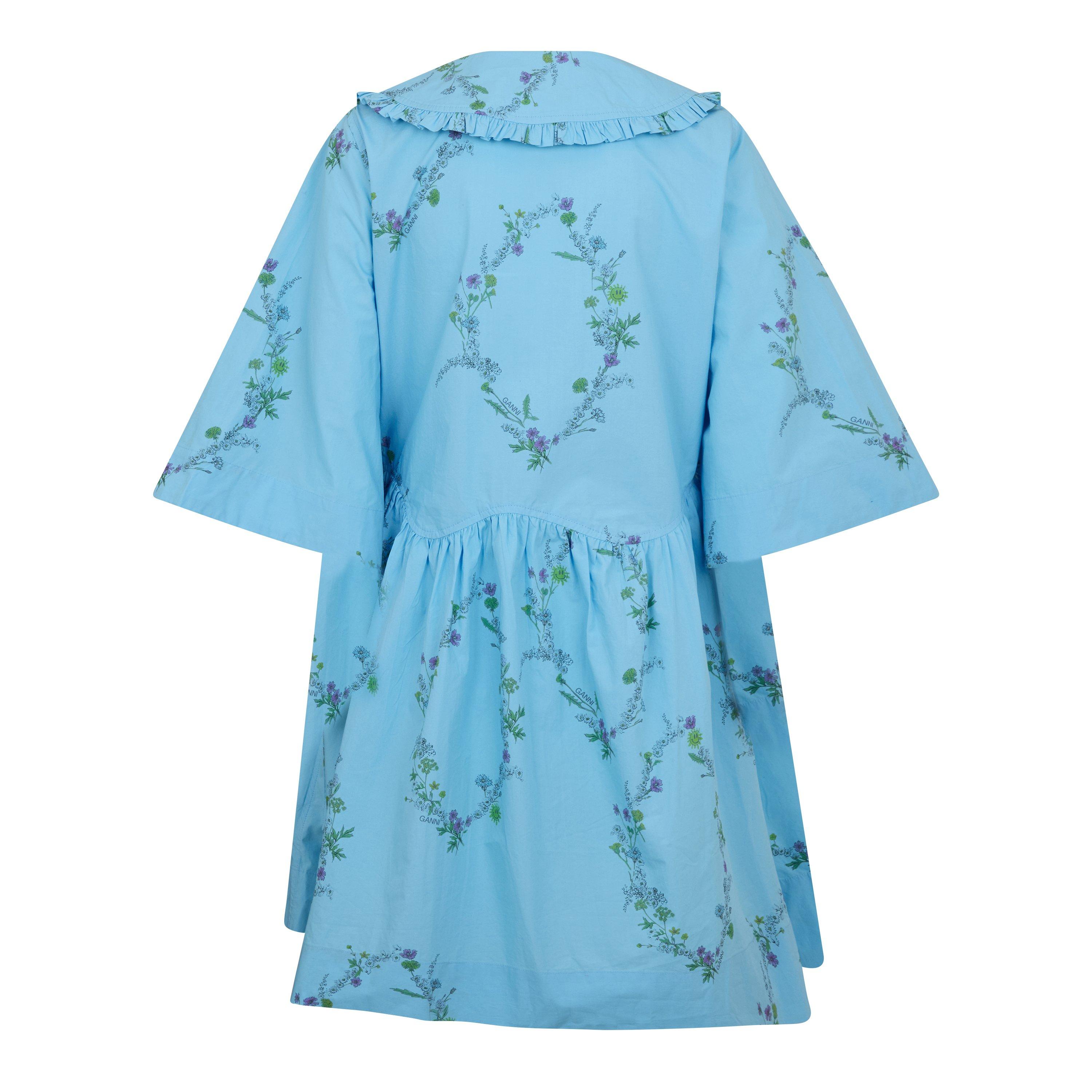 Brilliant Blue - Ganni - Ganni Ctn Wrap Drs Ld99 - 2