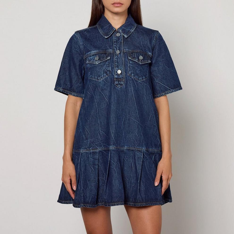 ganni denim dress Washed in Pink the gold A fresh take on everyday