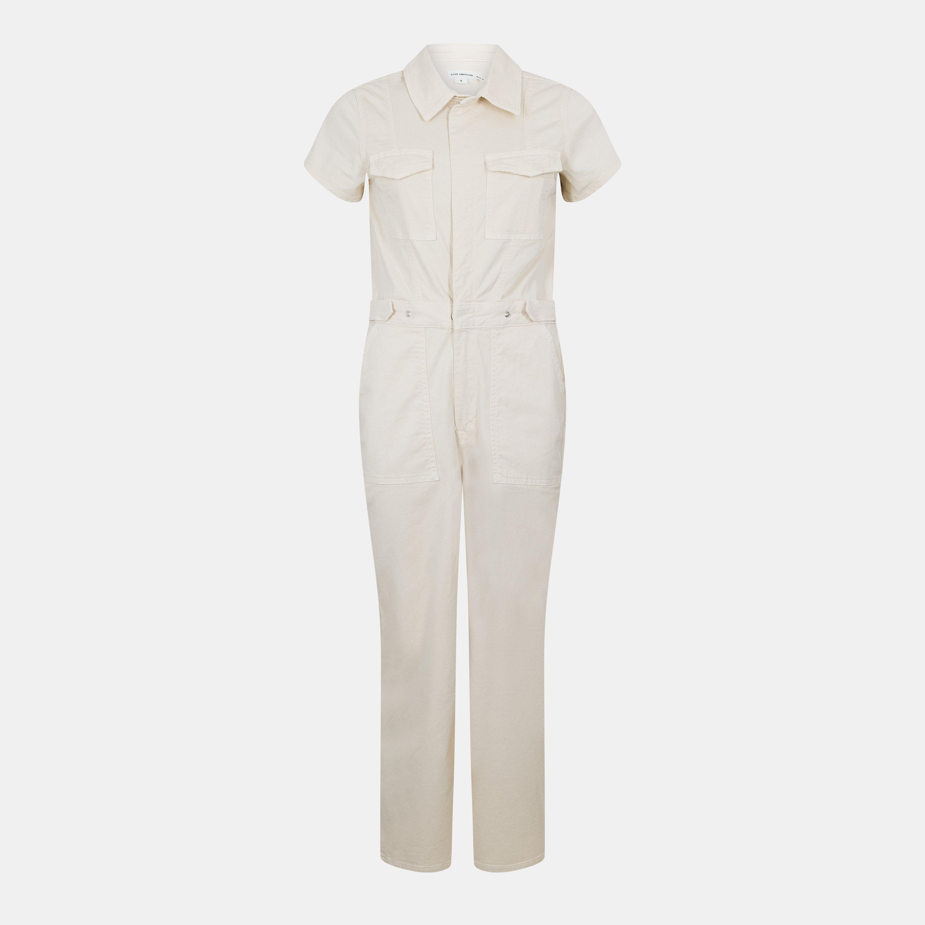 Ecru - Good American - Women's T Palazzo Jumpsuit - 1