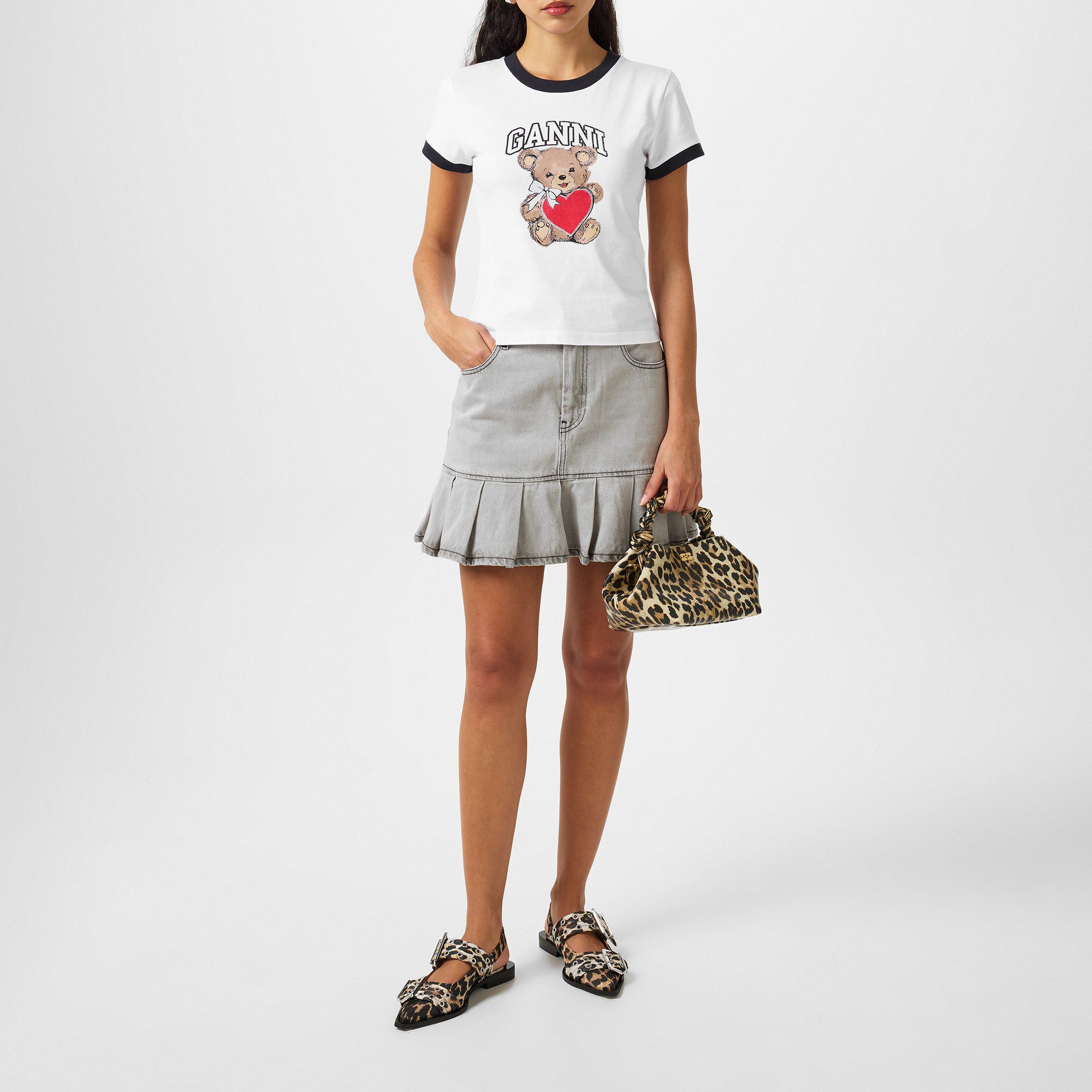 Bright White - Ganni - Bear T-Shirt - 4