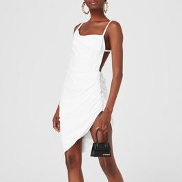 Jacquemus La Robe Saudade Asymmetrical Mini Dress