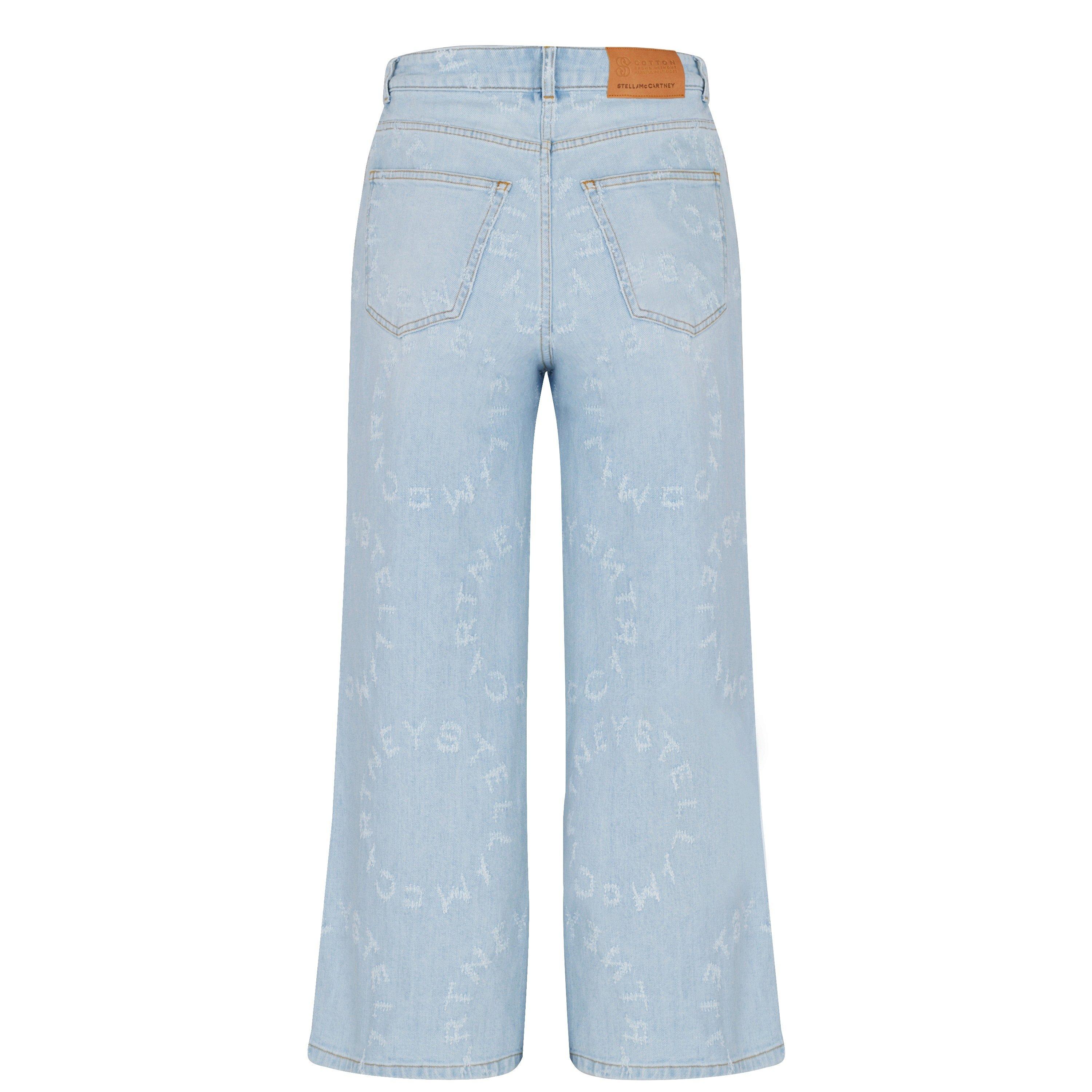 Stella McCartney | Womens Logo Jeans | Wide Jeans | Cruise