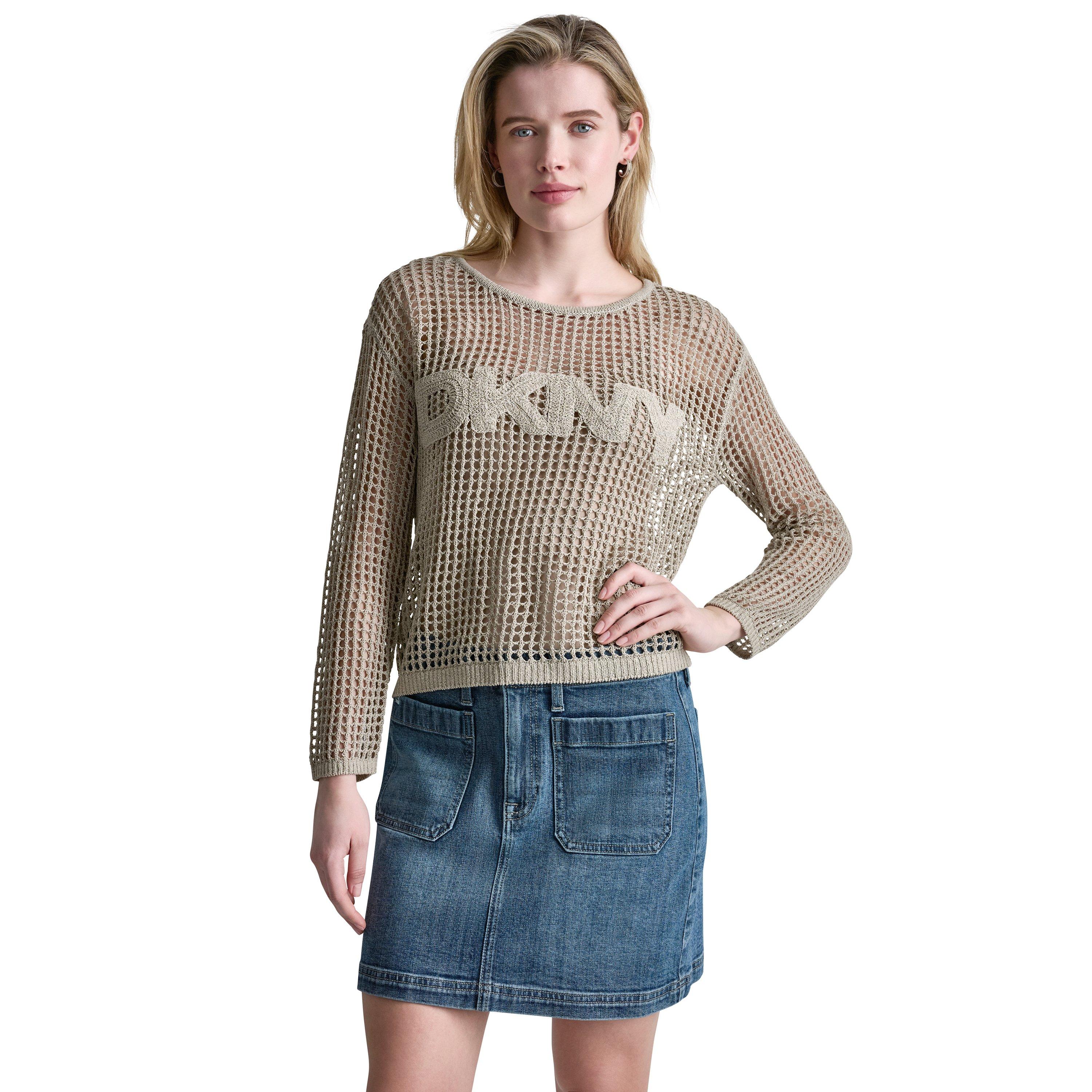 Dkny Women's Logo - Pebble - 12 (M)