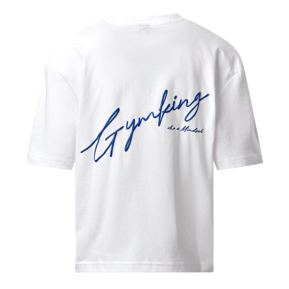 Cream - Gym King - Gym King Script Mindset Hip Length BF Tee - Cream - 2