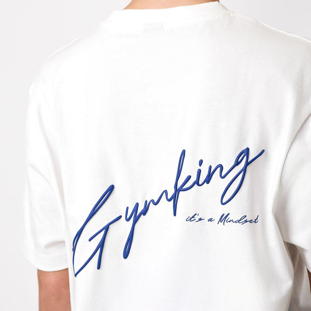Cream - Gym King - Gym King Script Mindset Hip Length BF Tee - Cream - 5