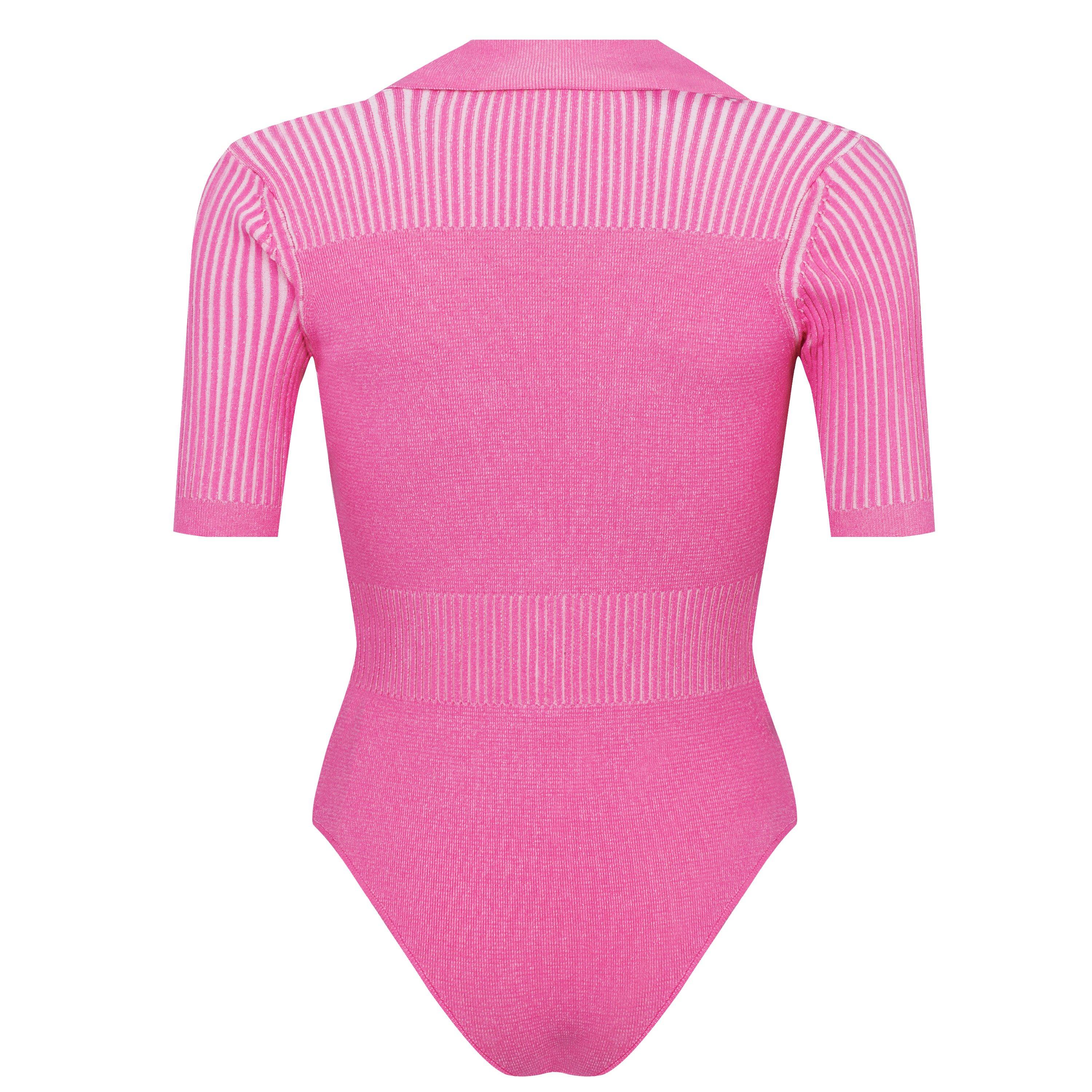 PINK - Jacquemus - Le Yauco Polo Bodysuit - 6