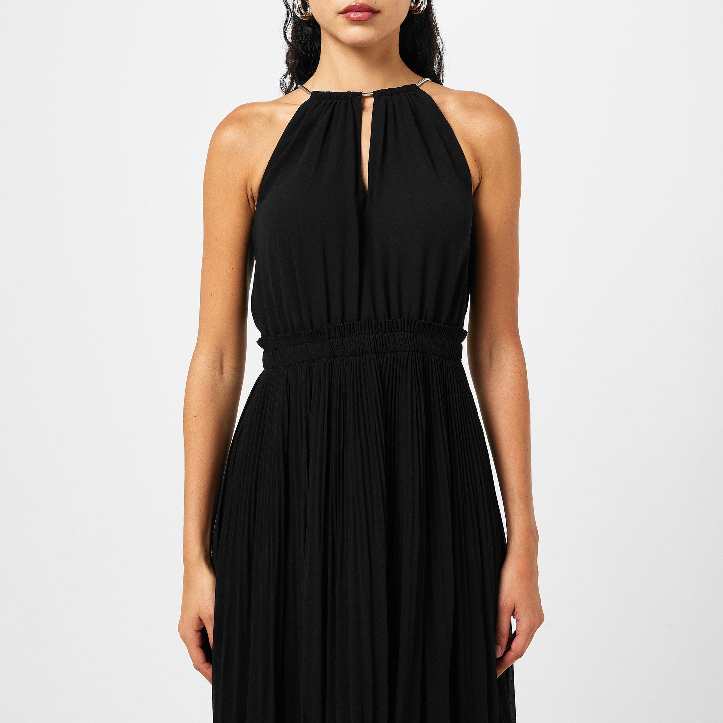 Black 001 - MICHAEL Michael Kors - Chain Neck Midi Dress - 4