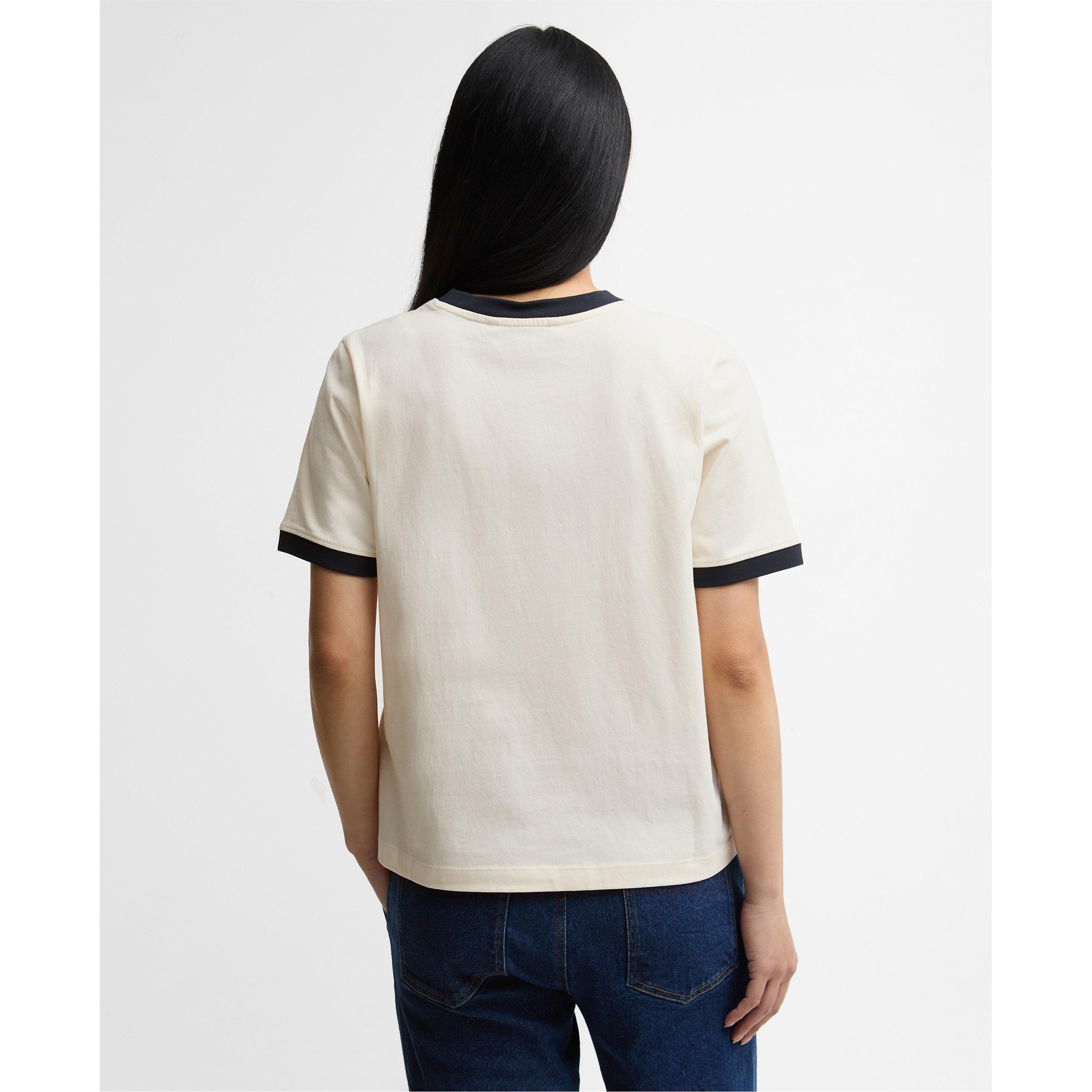 Ecru/Navy - Barbour - Women's T-Shirt - 3