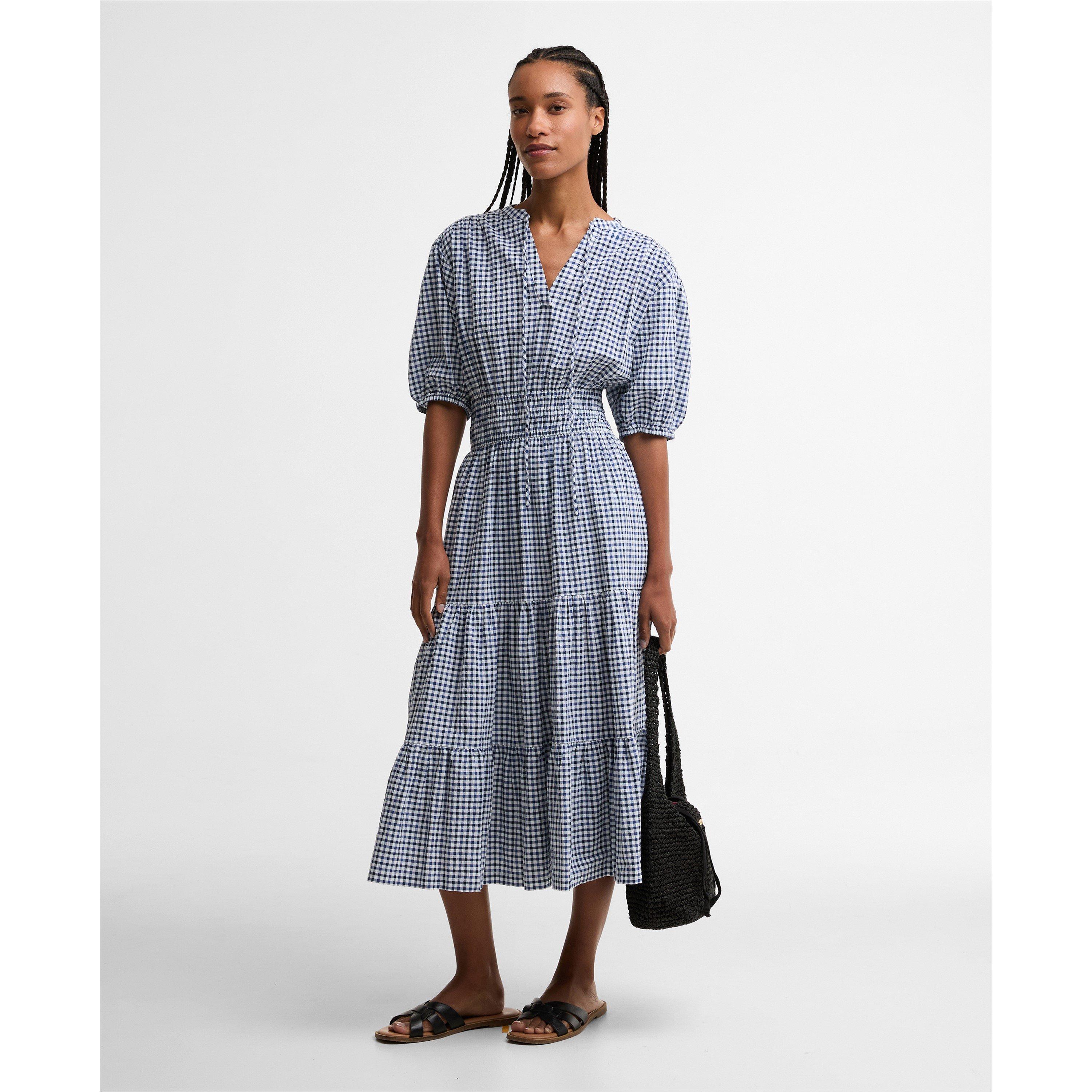 Multi Gingham - Barbour - Women's A Line Dress - 7