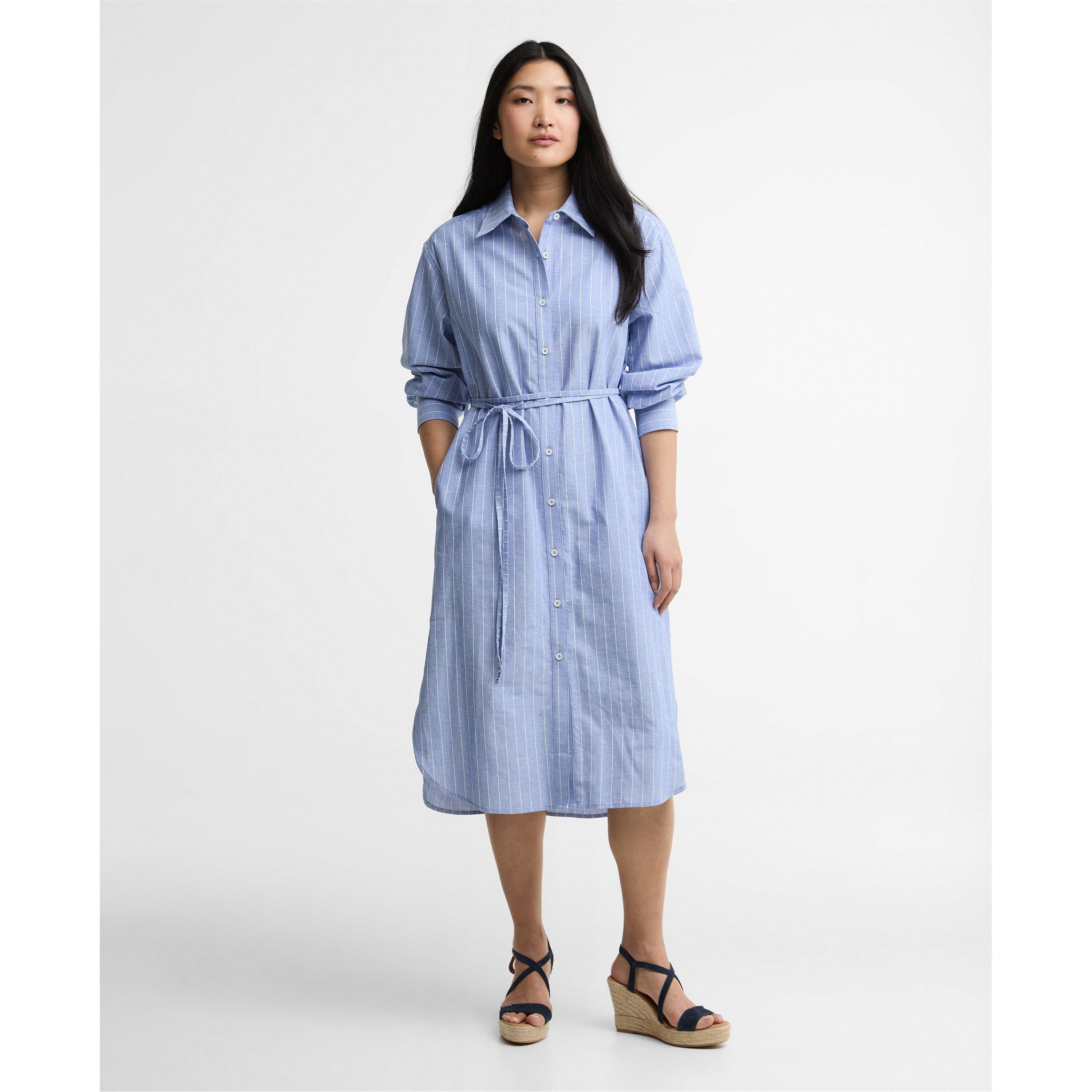 Chambray/W Strp - Barbour - Women's Shirt Dress - 2