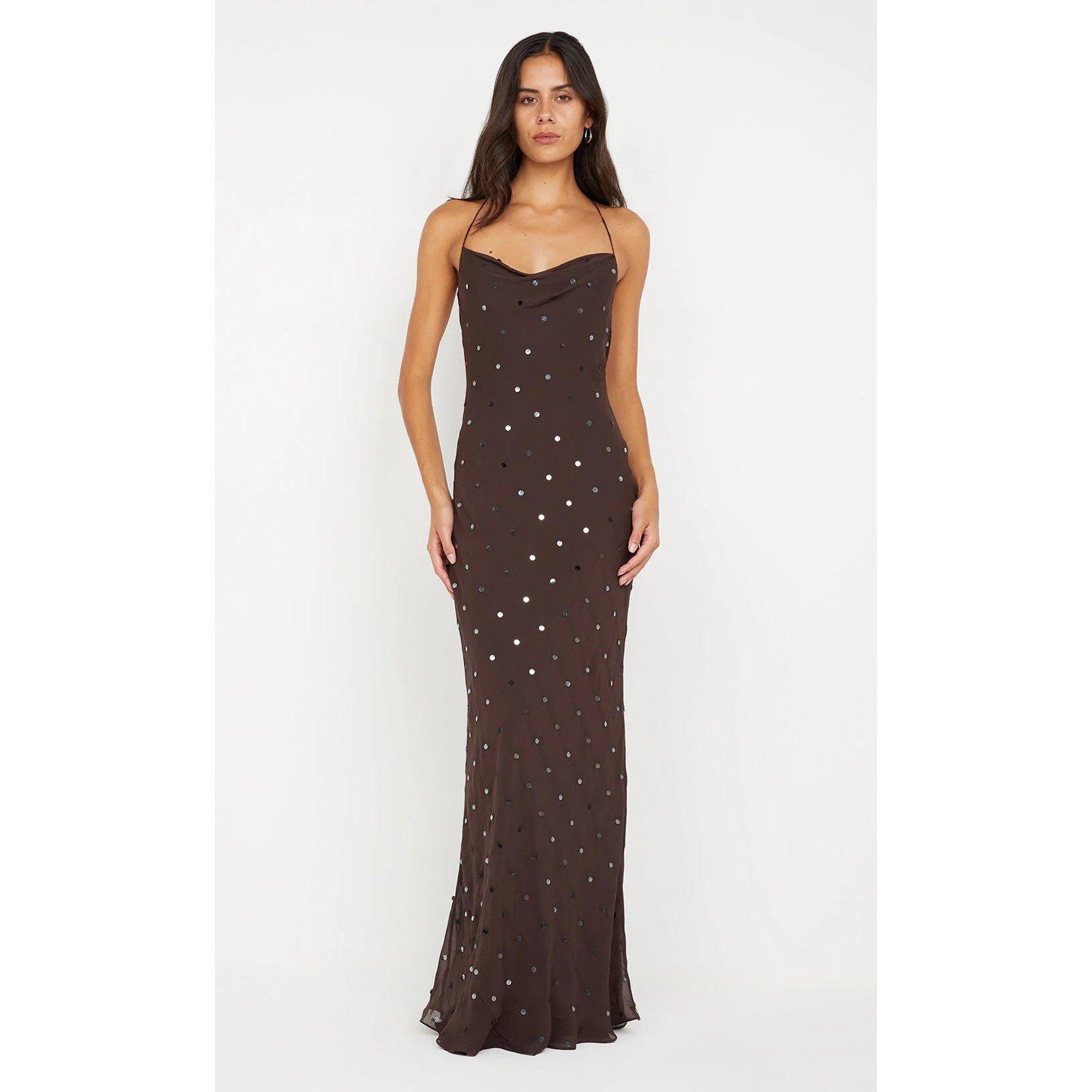 Dark Chocolate - Bec and Bridge - Women's Arielle Slip Long Maxi Dress - 1