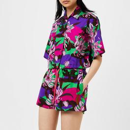 Moncler Floral Cropped Shirt