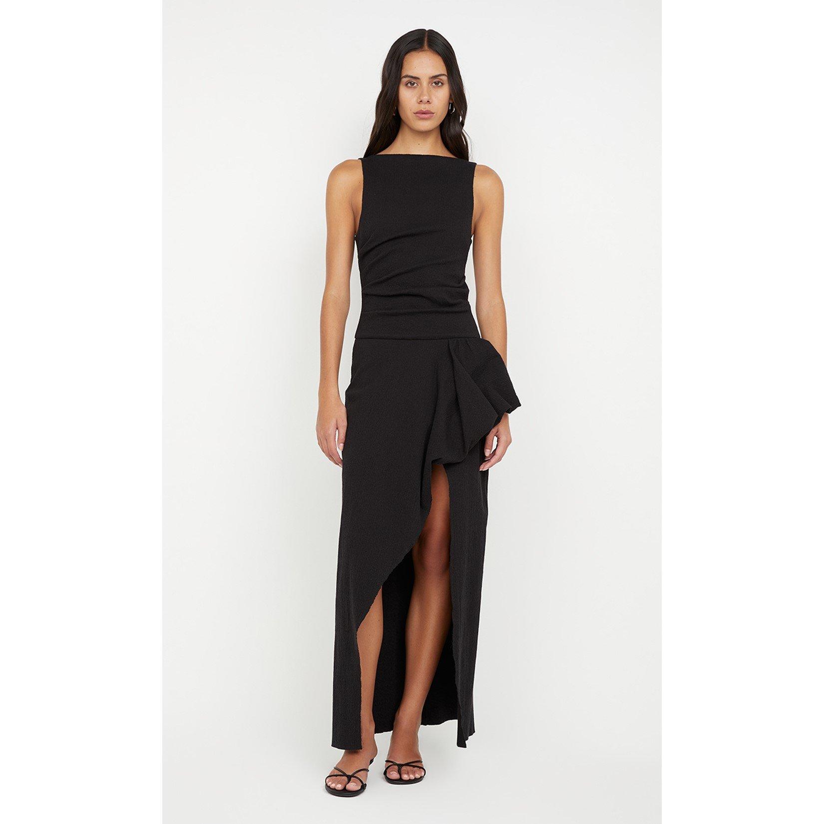 Black - Bec and Bridge - Women's Rowena Asymmetric Bodycon Dress
