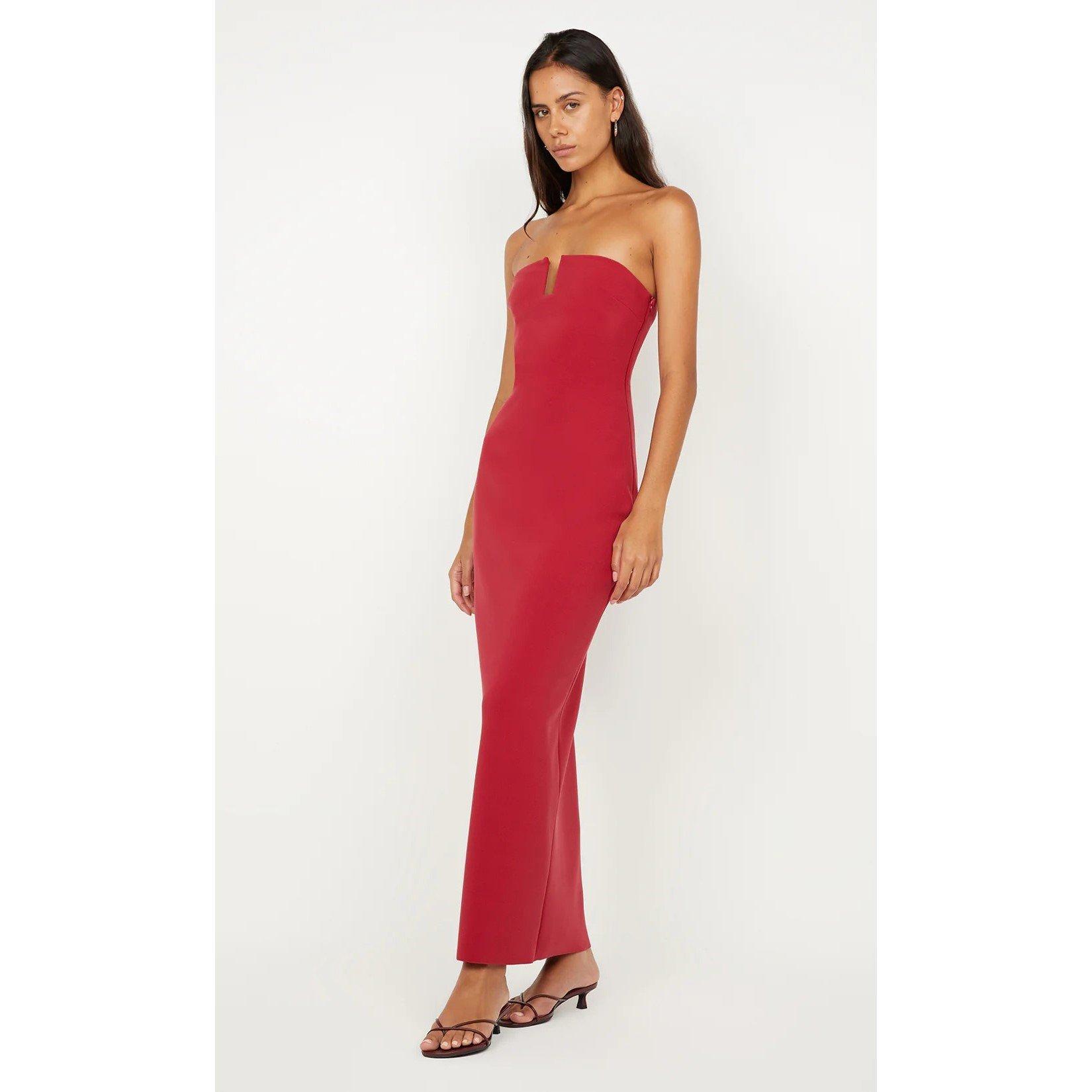 Cherry - Bec and Bridge - Women's Rafi Strapless Bodycon Dress - 3