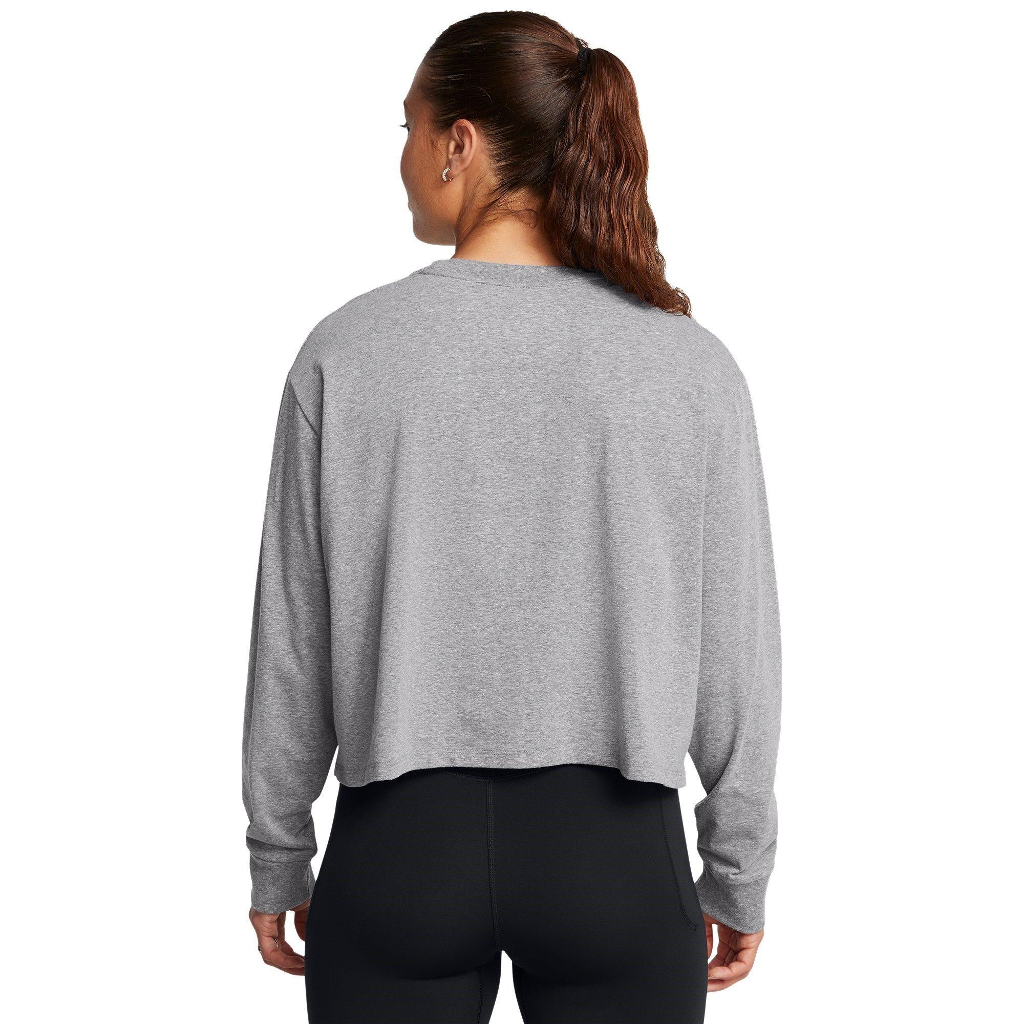 Castlerock/Blk - Under Armour - Rival Terry Oversized T-Shirt Womens - 3