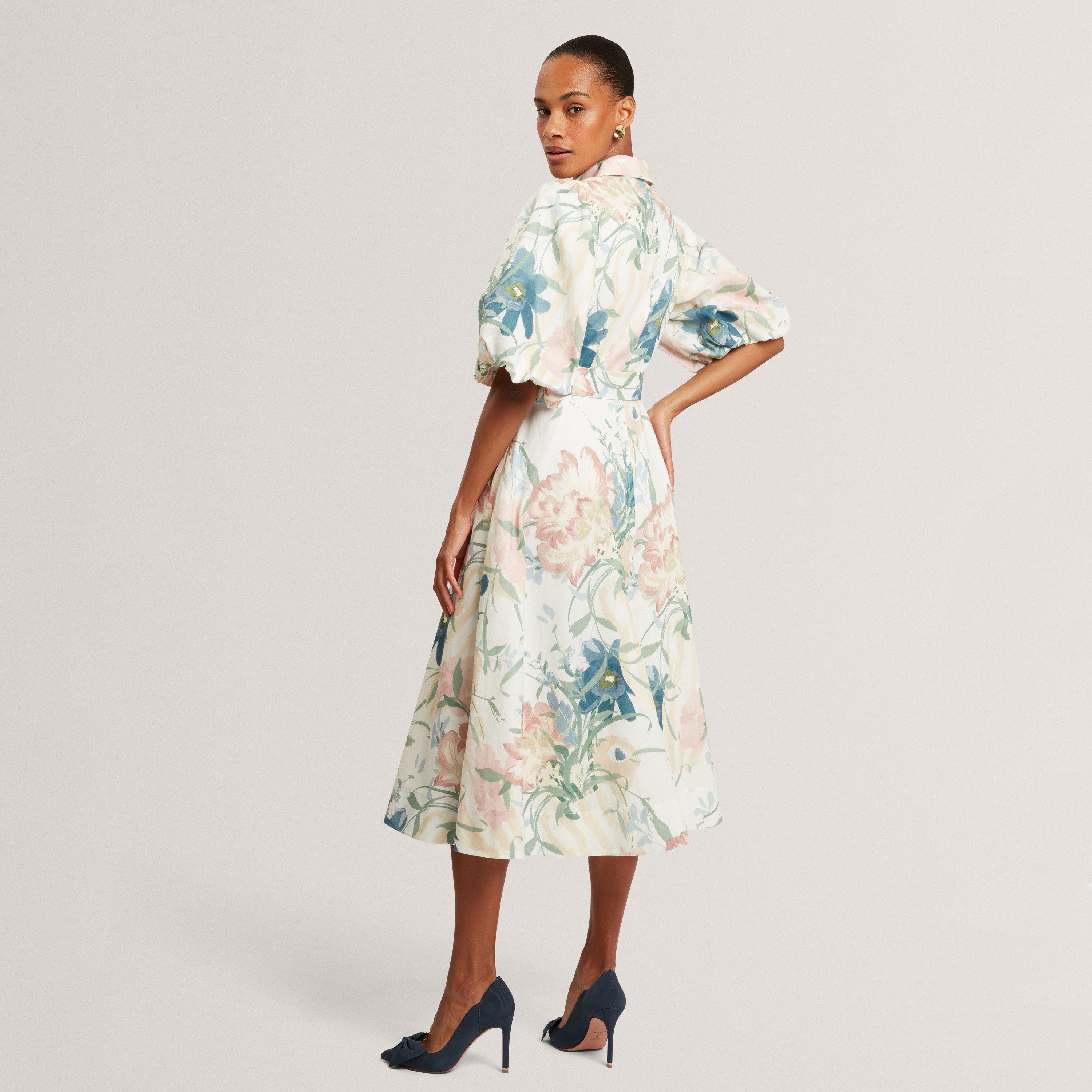 Ivory - Ted Baker - Ted PuffSlv MidiDrss Ld62 - 3