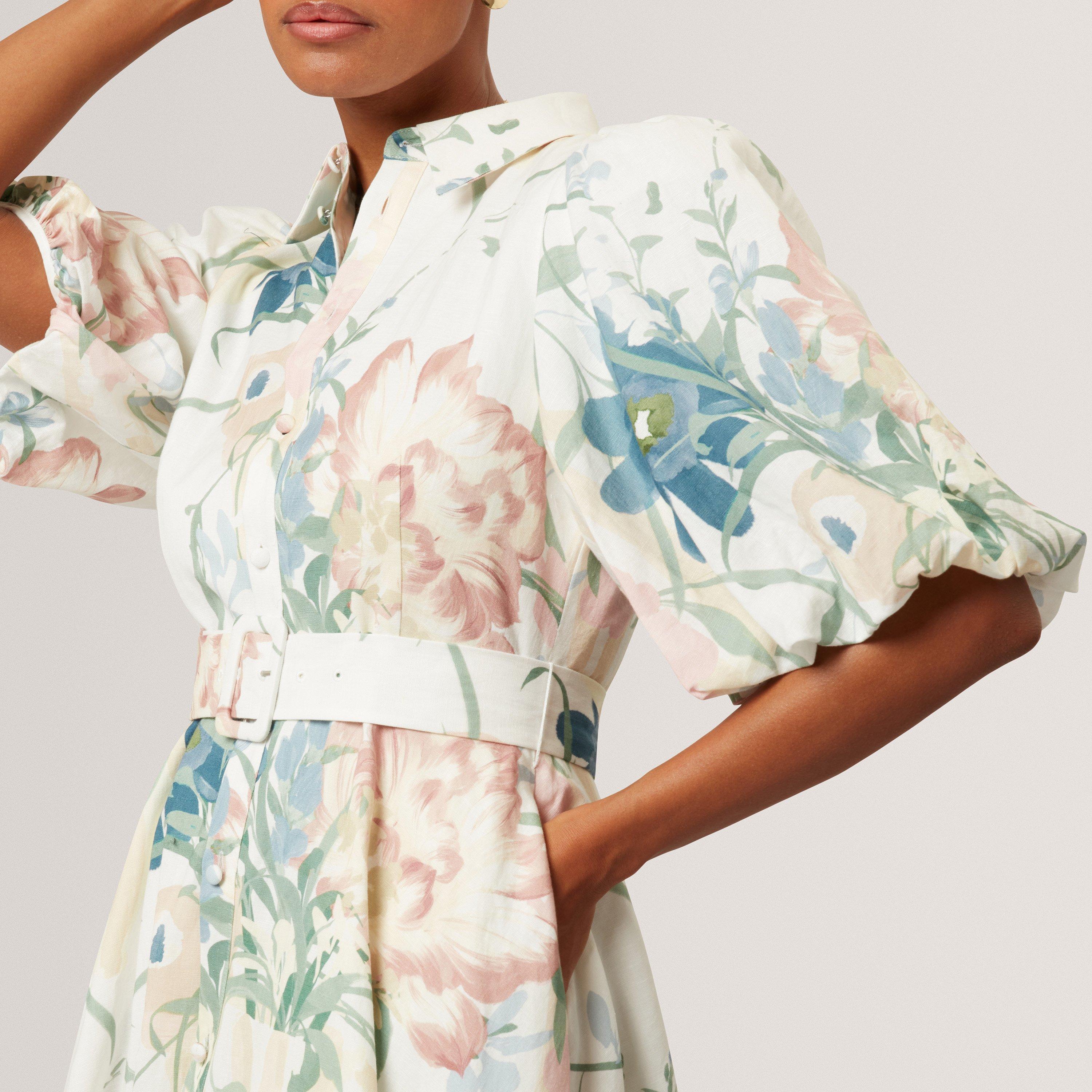 Ivory - Ted Baker - Ted PuffSlv MidiDrss Ld62 - 4