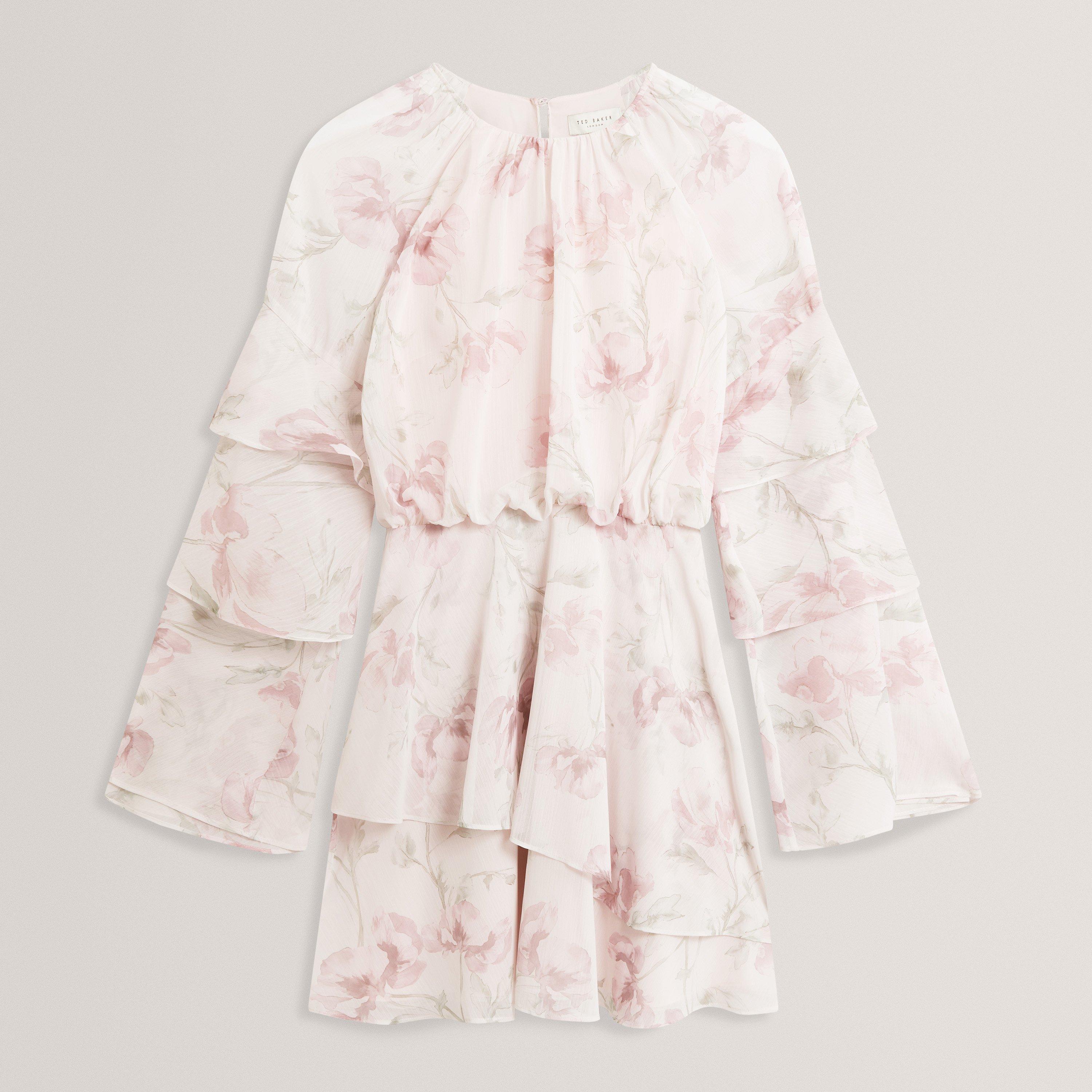 Rose pâle - Ted Baker - Ted Tiered MiniDress Ld62 - 1