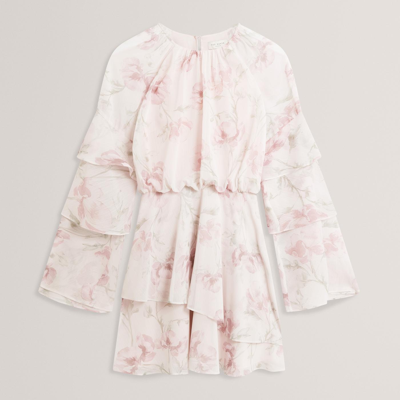 ted baker pink rose dress Buy Baker by Ted Baker Pink Organza Floral Trellis Lace Overlay Dress from Next USA