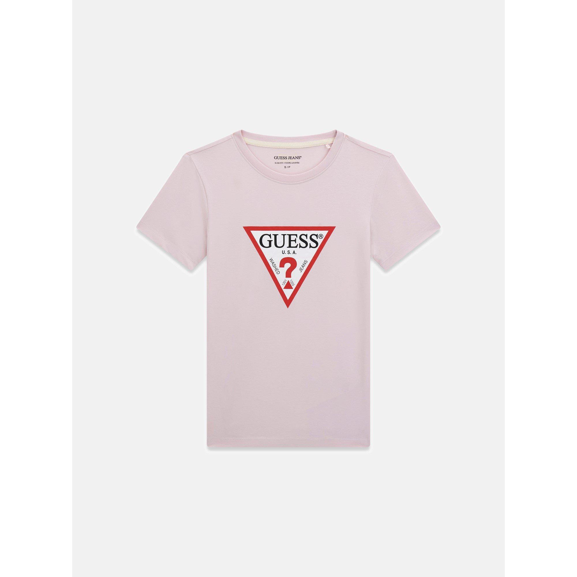 Guess Women's Triangle Logo T-Shirt - Smr Lilac S40r - 10 (S)