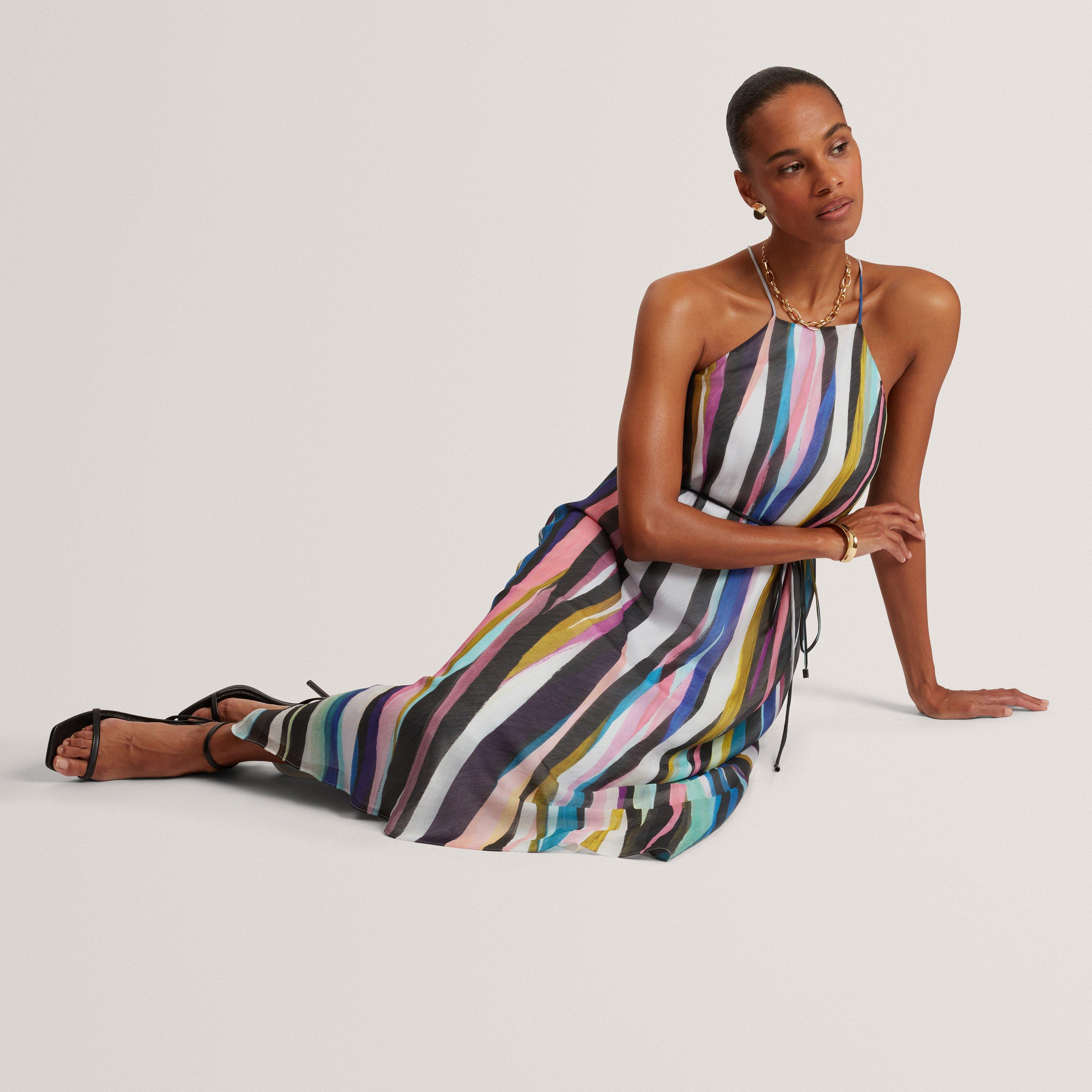 Black - Ted Baker - Ted Baker Halter Neck Maxi Dress - 5