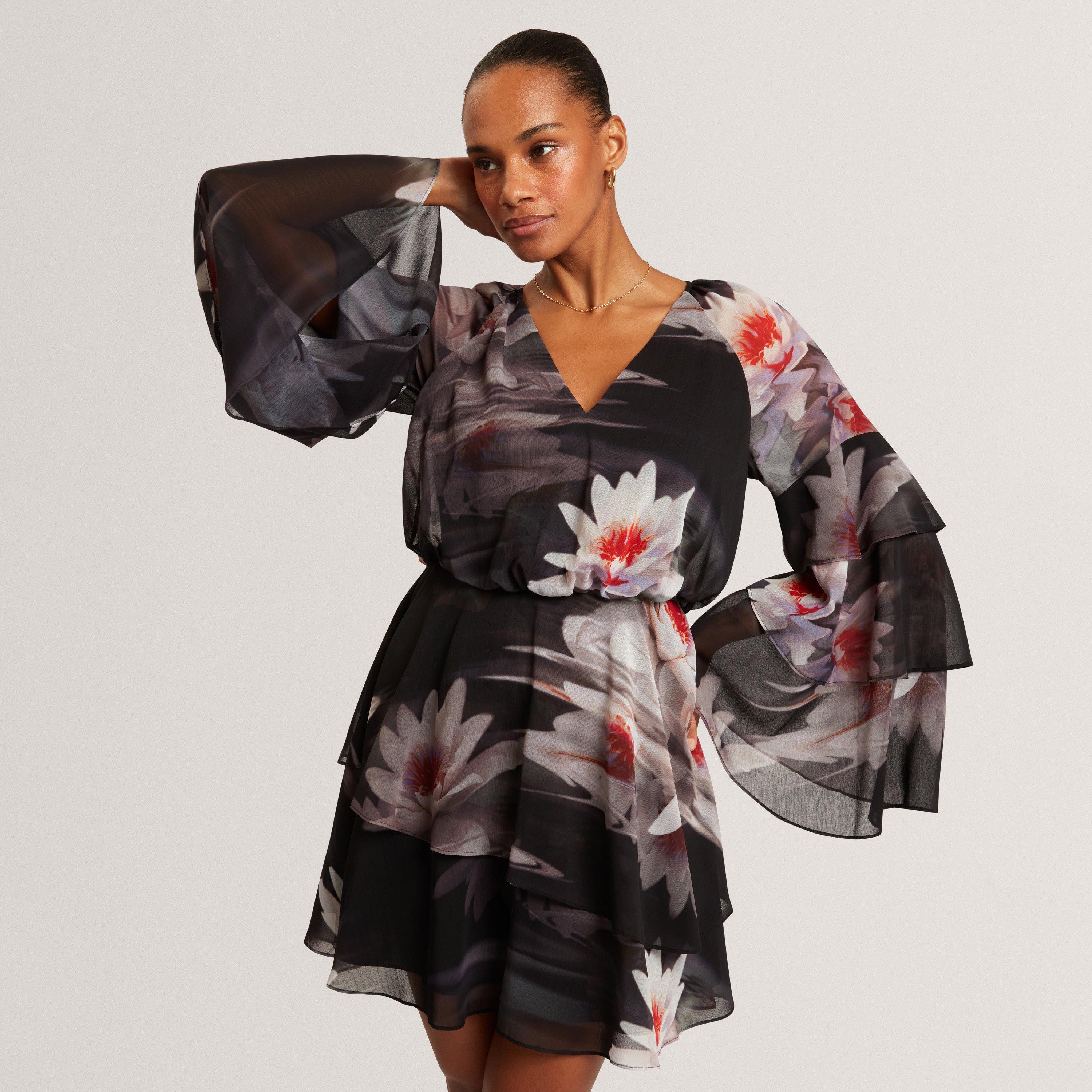 Black - Ted Baker - Ted RuffLS MiniDress Ld62 - 2