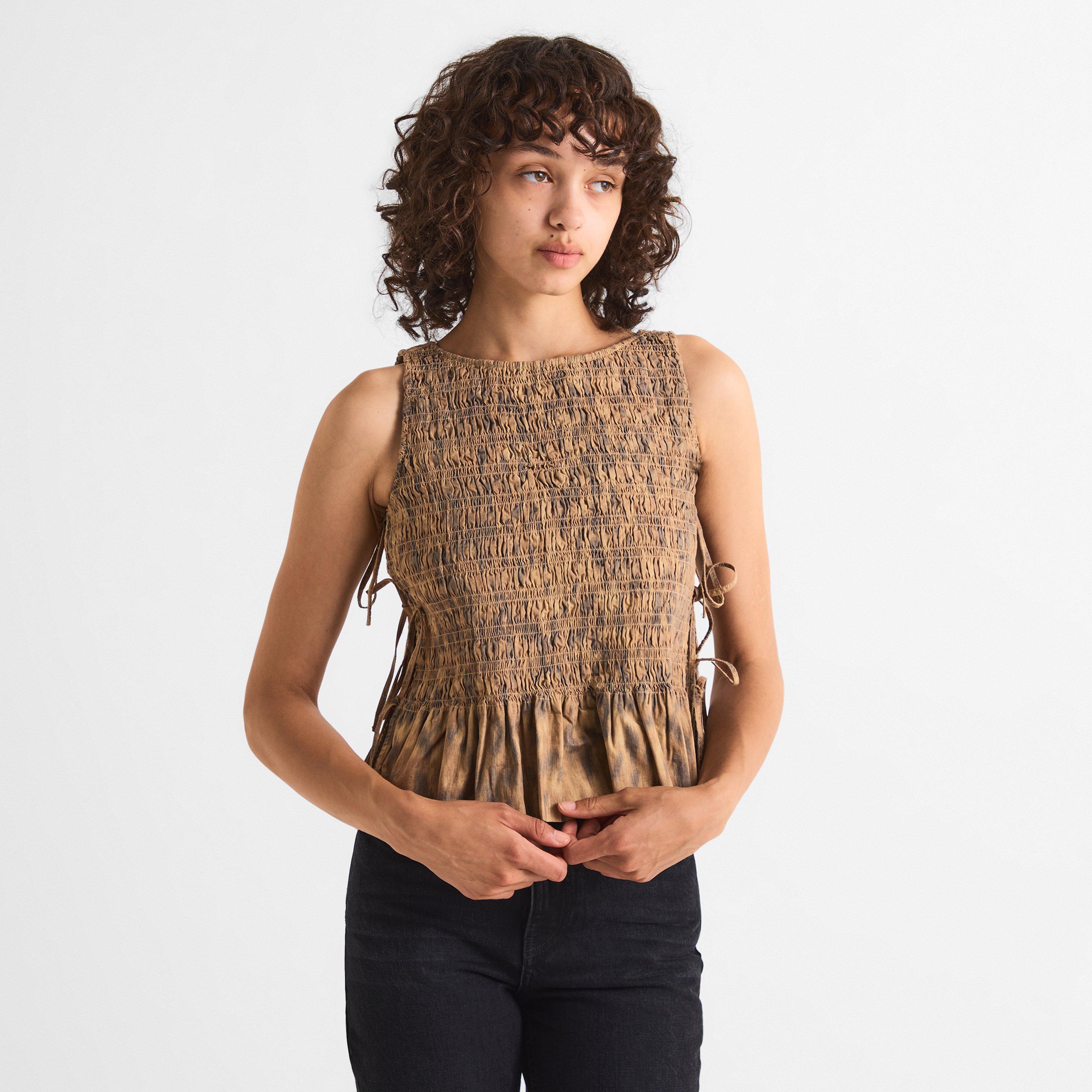 Burro - Ganni - Women's Patterned Short Sleeve Shirt - 3