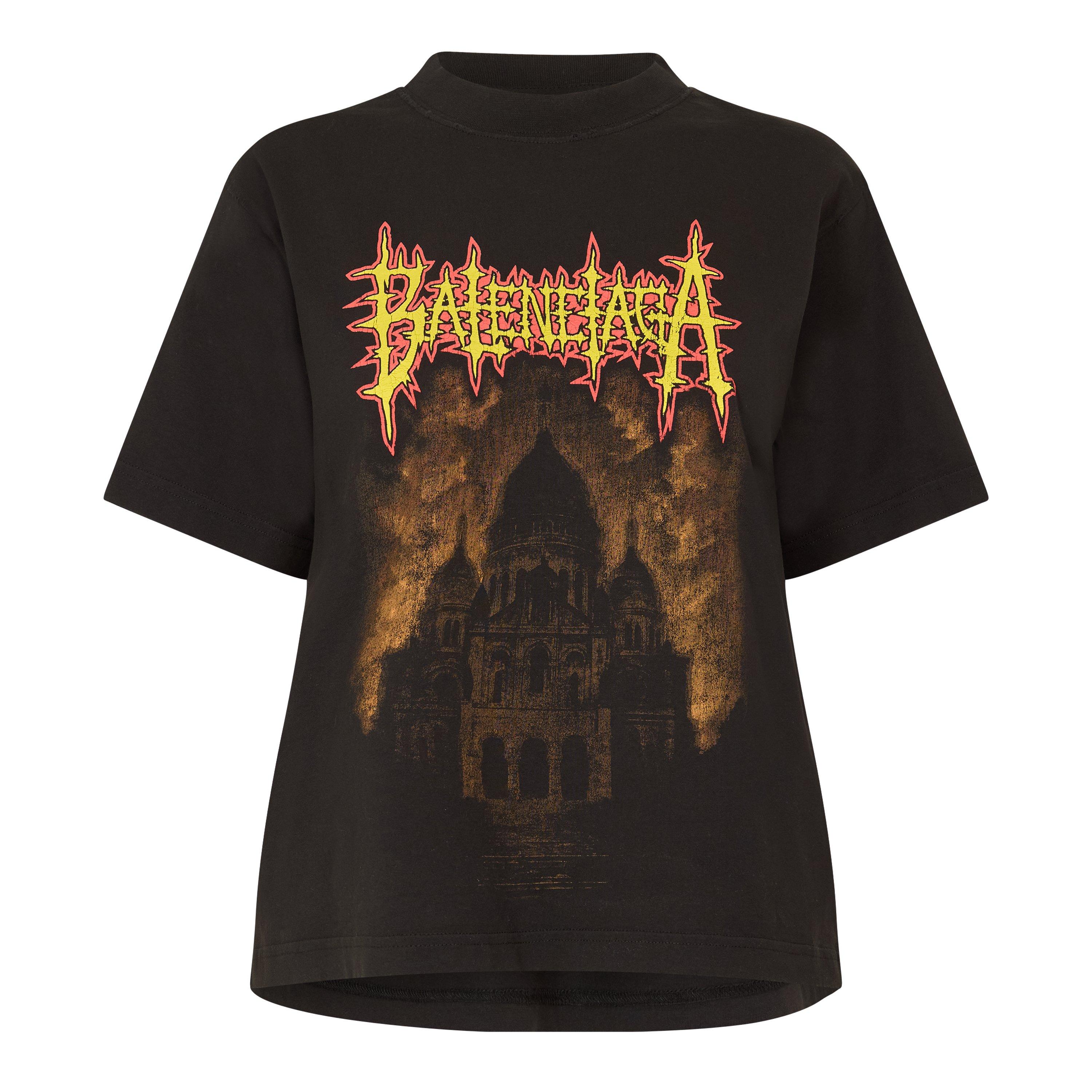 Black - Balenciaga - Women's T-Shirt - 1