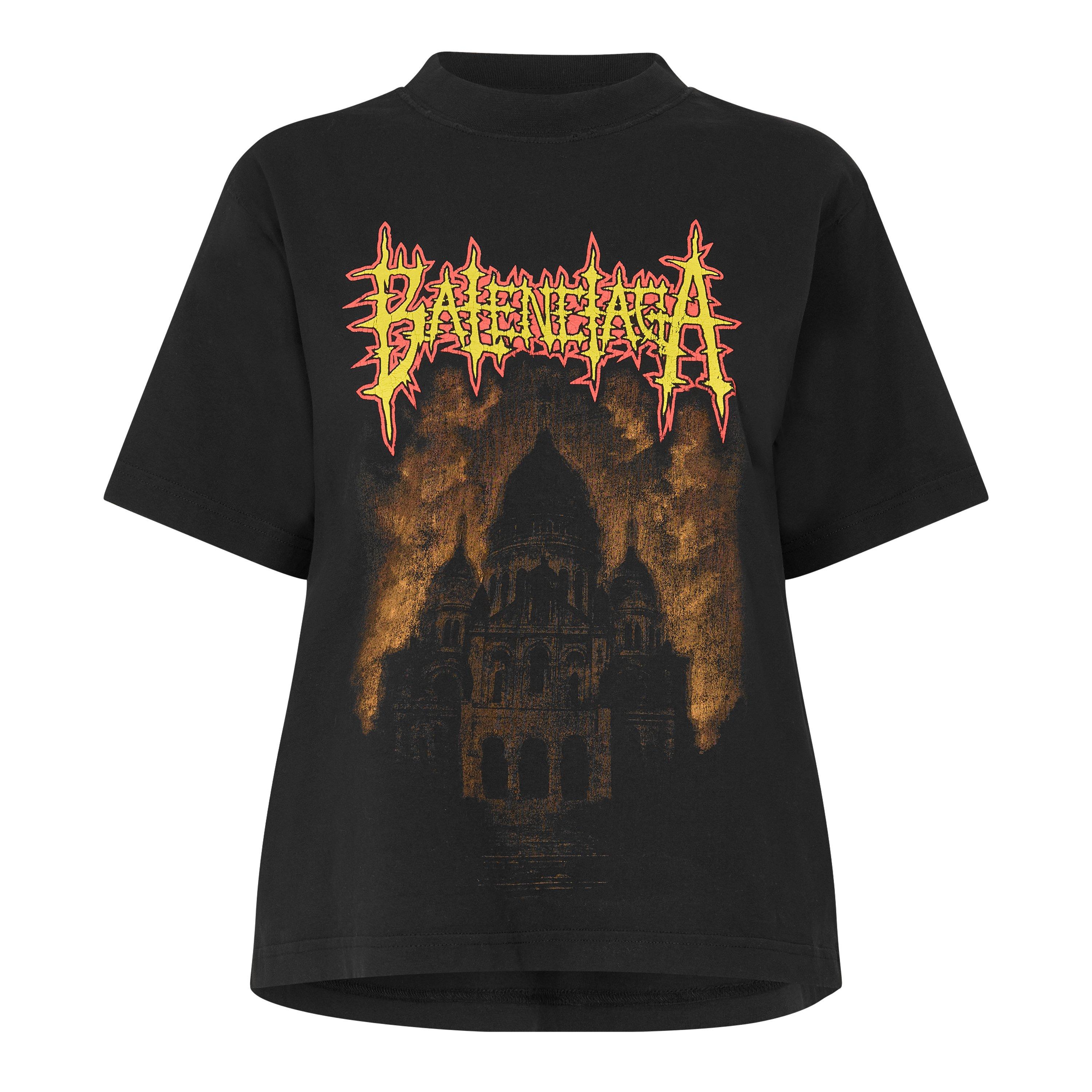 Balenciaga Women's T-Shirt - Black - 14 (L)