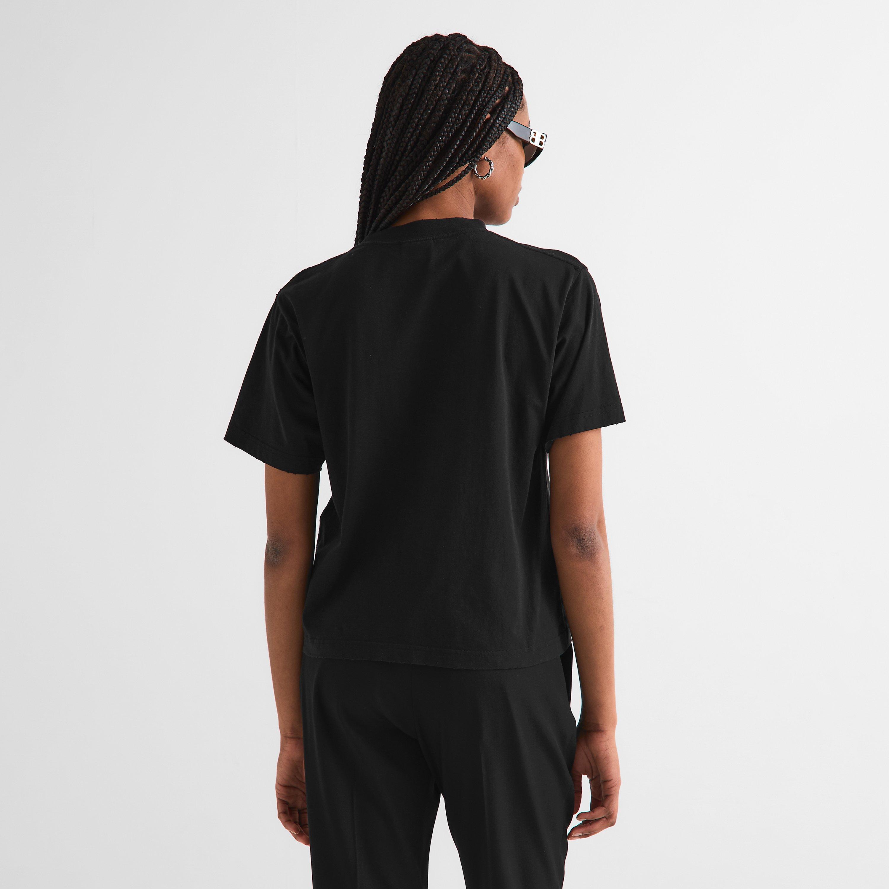 Black - Balenciaga - Women's T-Shirt - 4