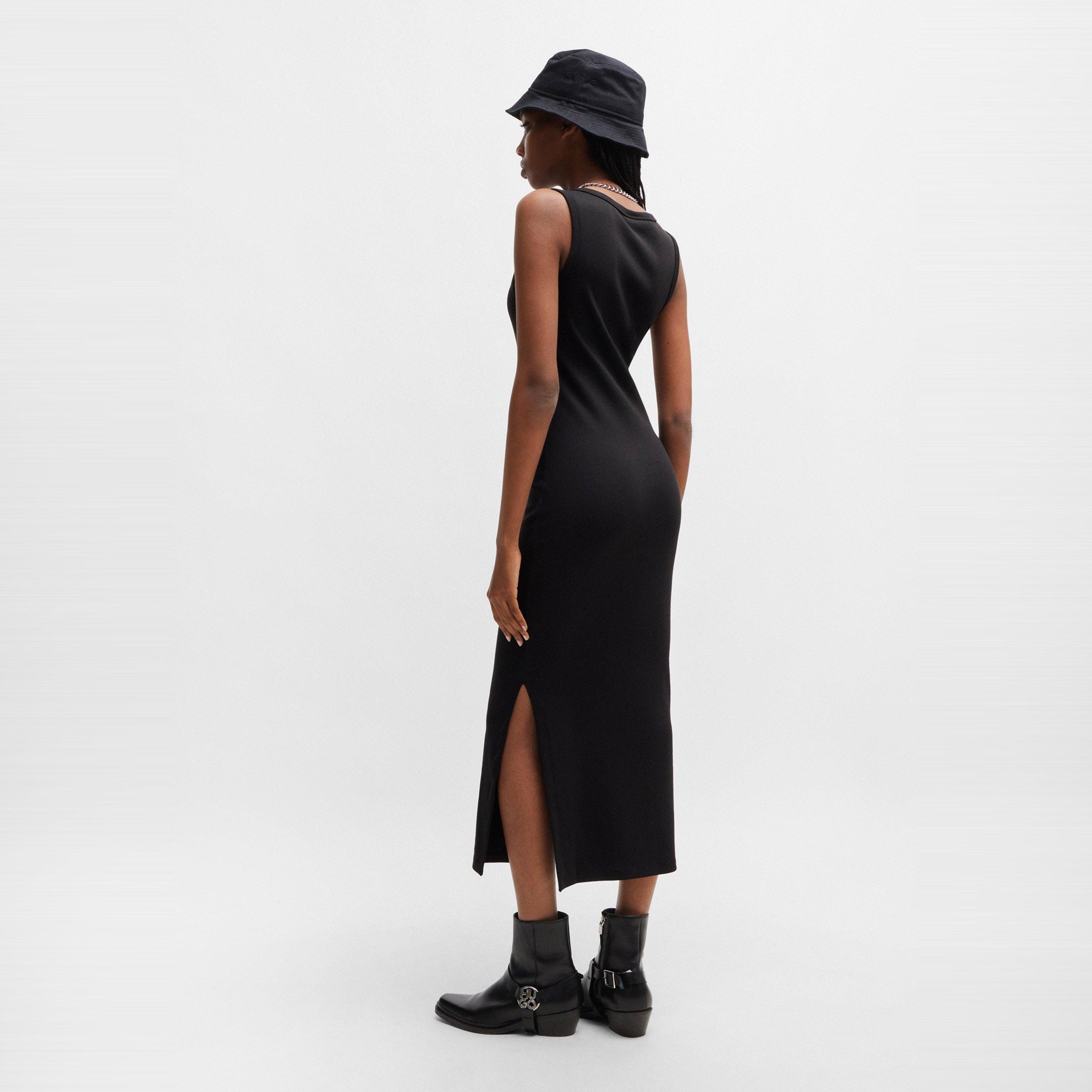 Black - Hugo - Nalimera Logo Midi Dress - 3