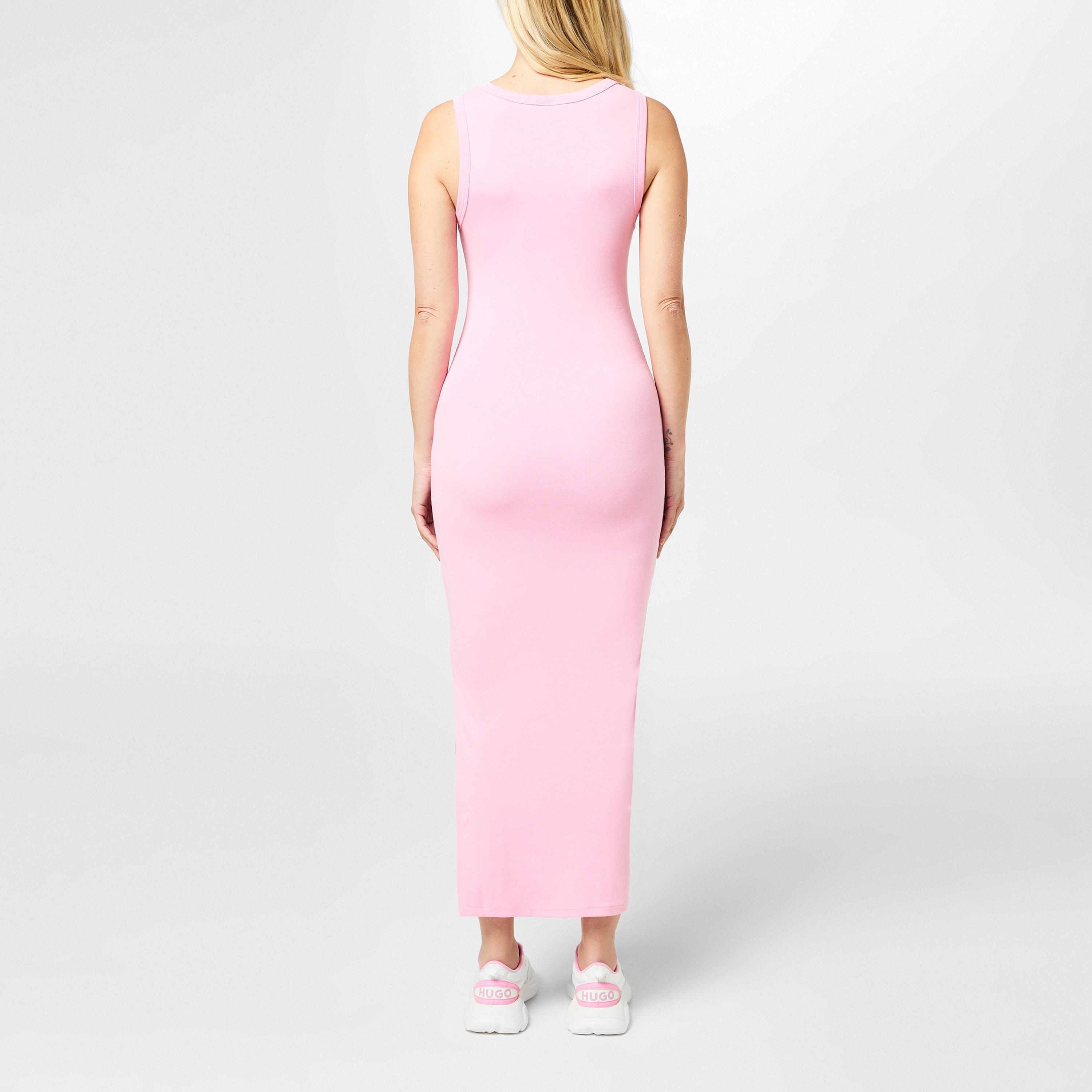 Medium Pink - Hugo - Nalimera Logo Midi Dress - 3