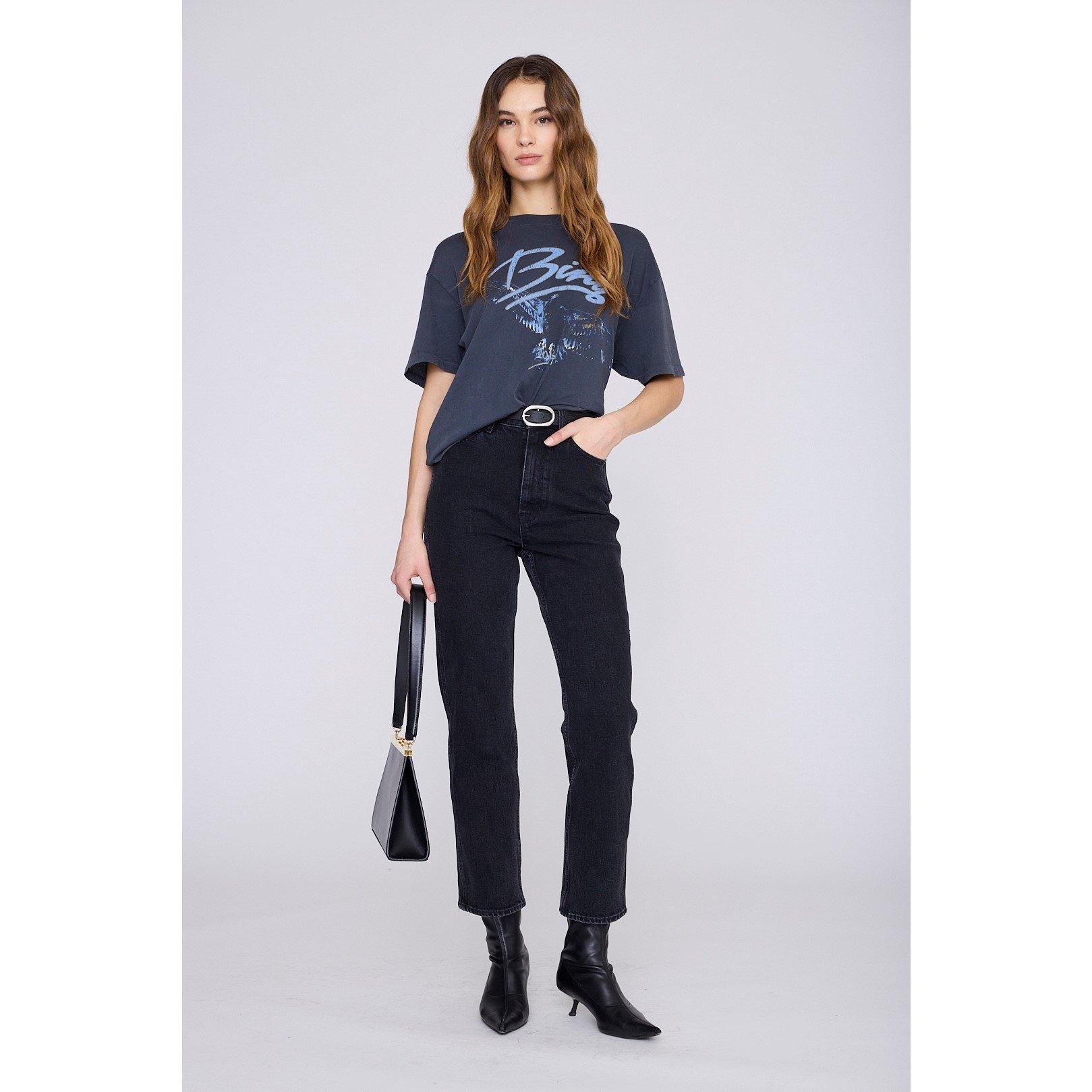 WASHED BLACK - Anine Bing - Anine KENT TEE Ld62 - 1